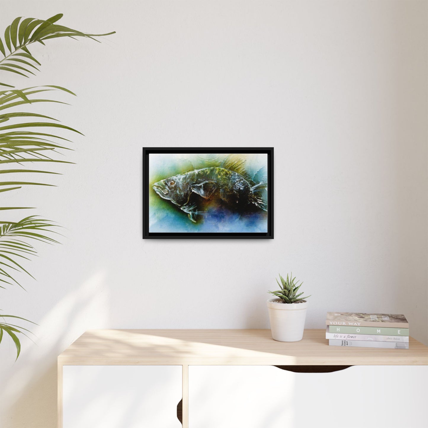 Impressionistic 1960s Unique Fish Painting Print