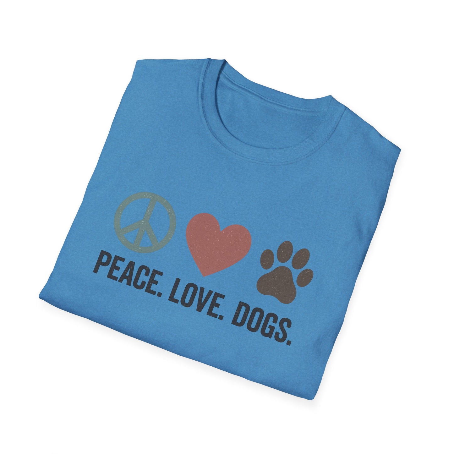 "Peace Love Dogs" Cute Pet Lover's Tee