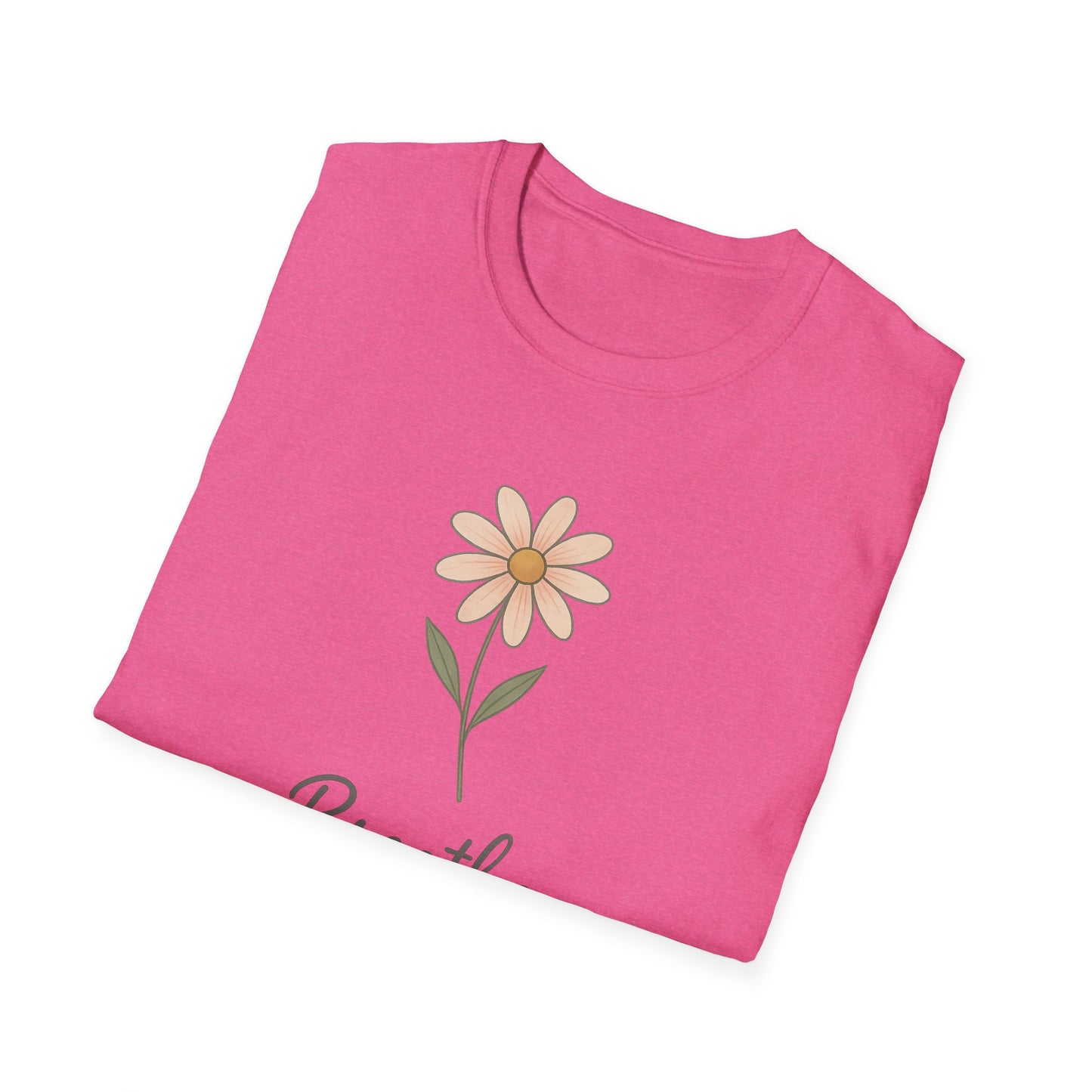Breathe Floral Relaxed Fit Inspirational Tee-Shirt