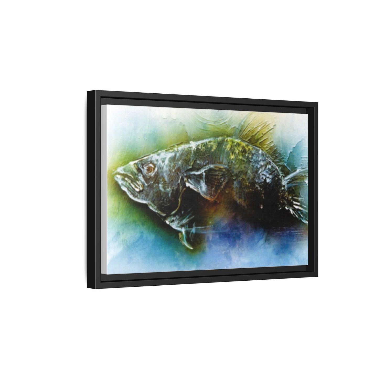 Impressionistic 1960s Unique Fish Painting Print