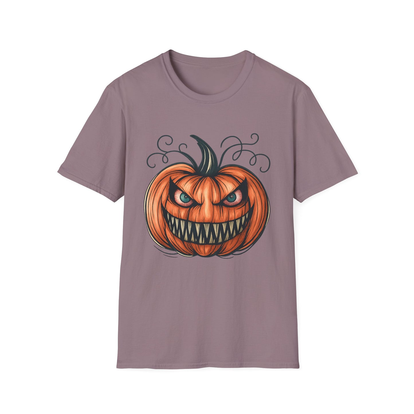 Evil Pumpkin Halloween Graphic Tee