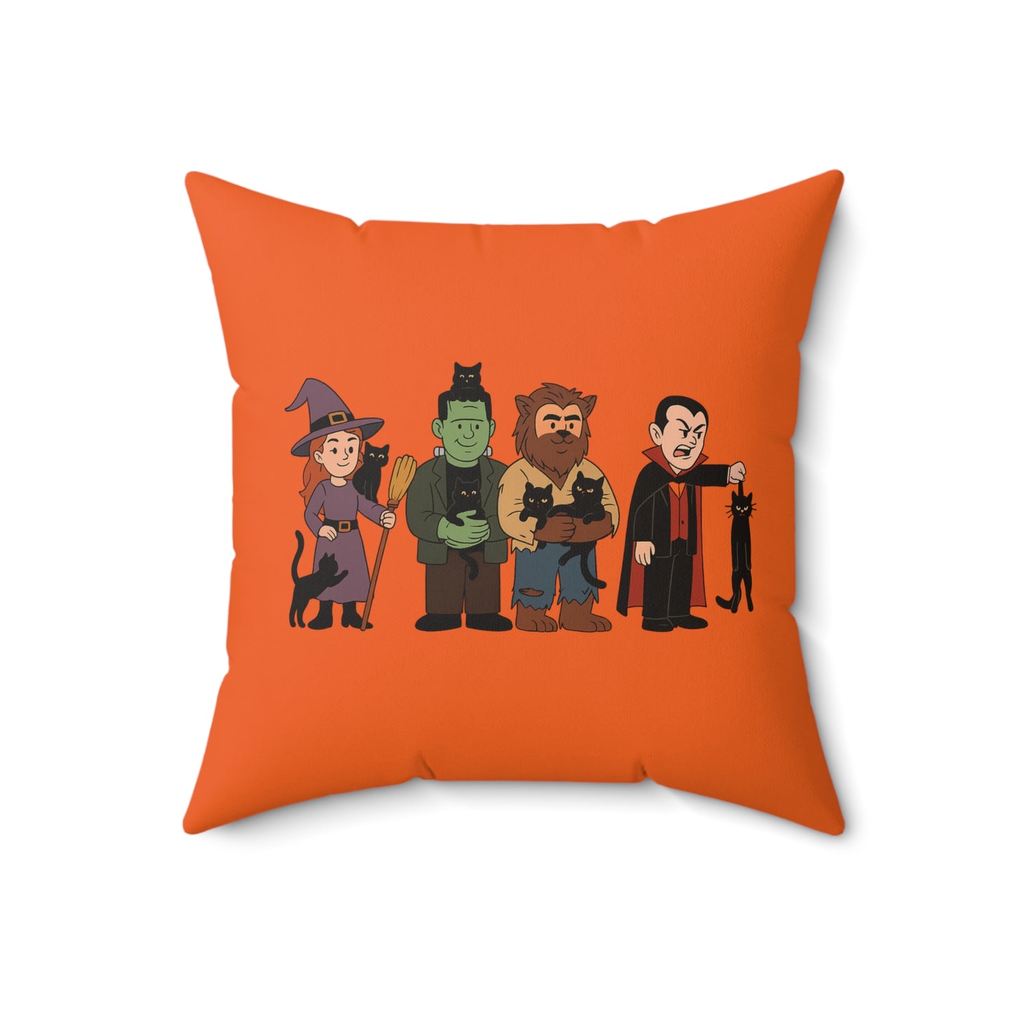 Cartoon Halloween Monster Pillow