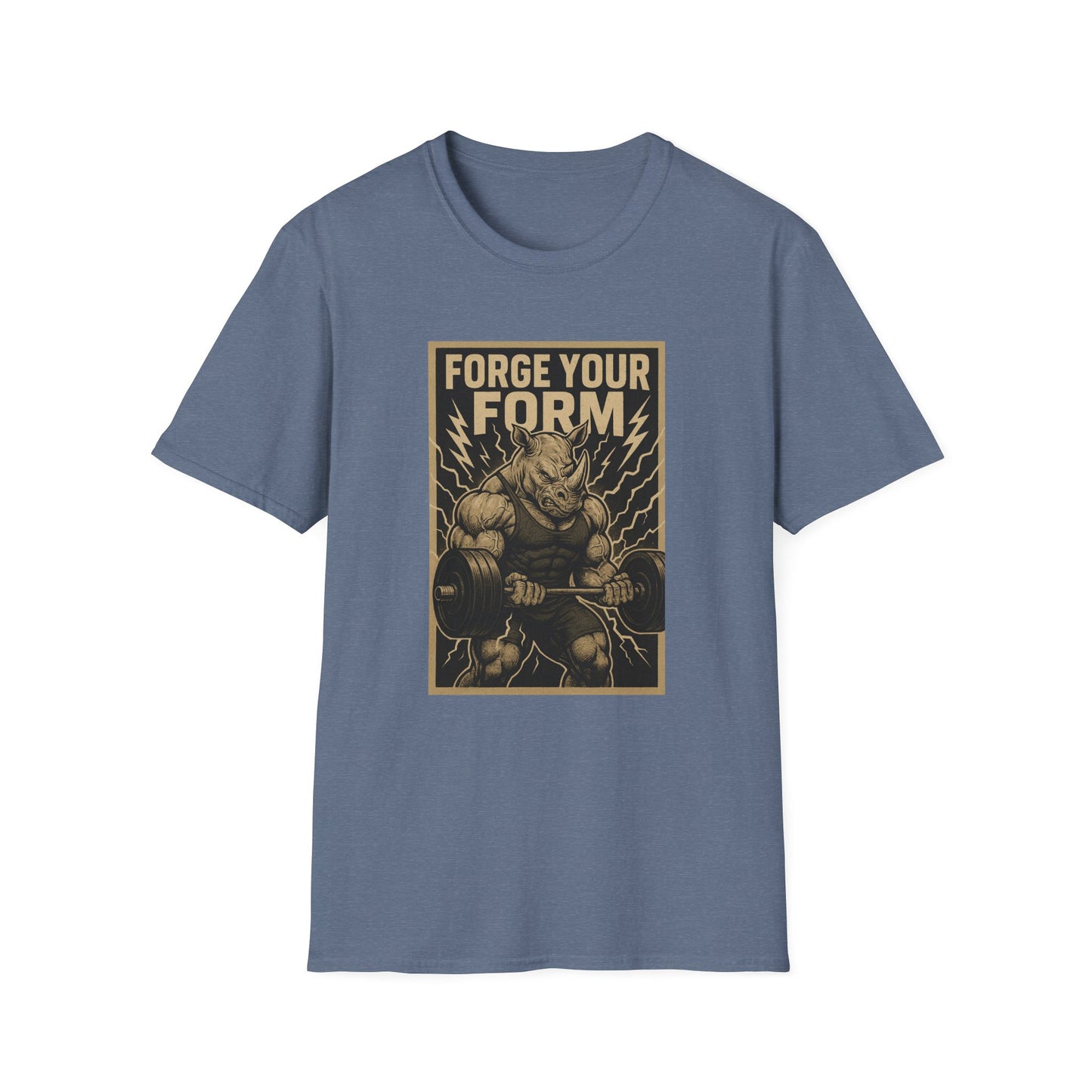 Grit Forge Athletics - "Forge Your Form" Weight Lifting Tee