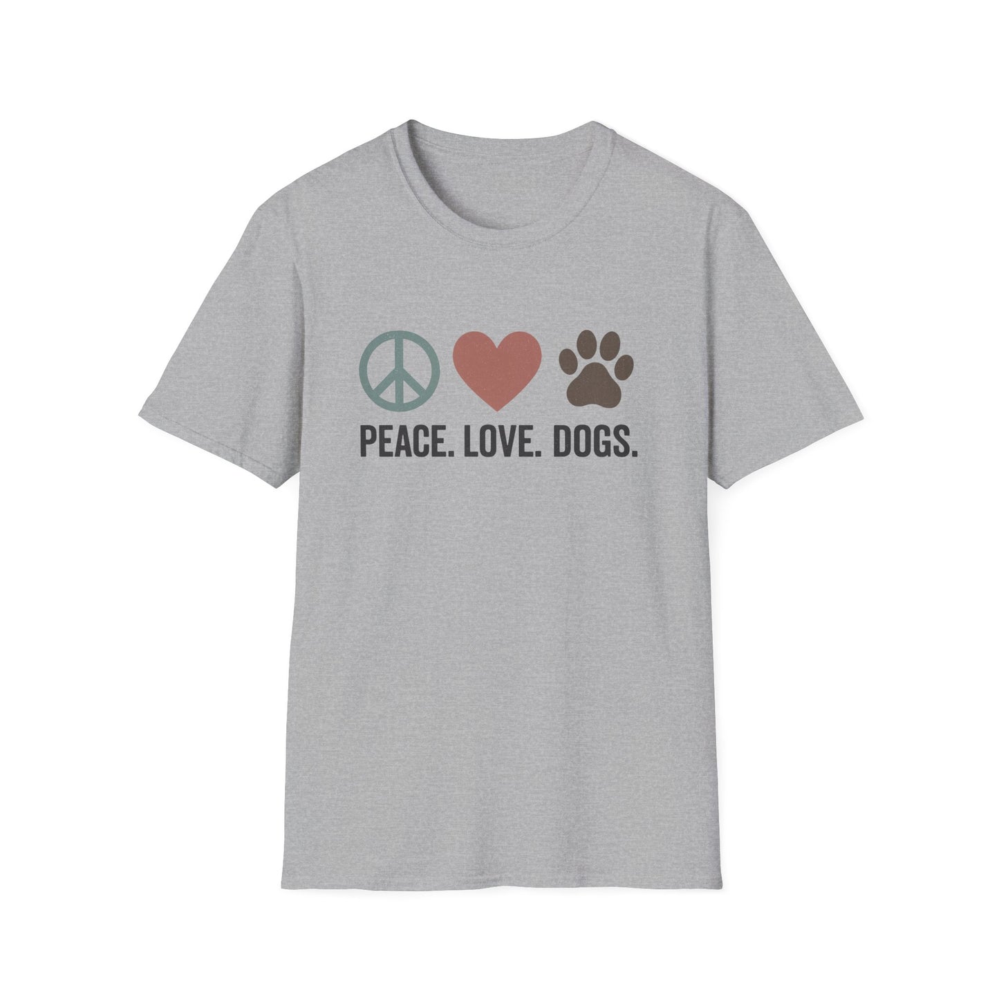 "Peace Love Dogs" Cute Pet Lover's Tee