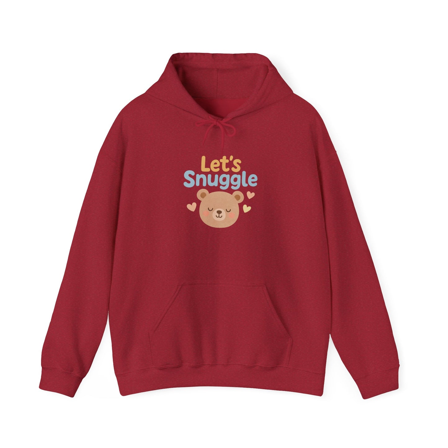 "Let's Snuggle" Hooded Bear Cozy Sweatshirt