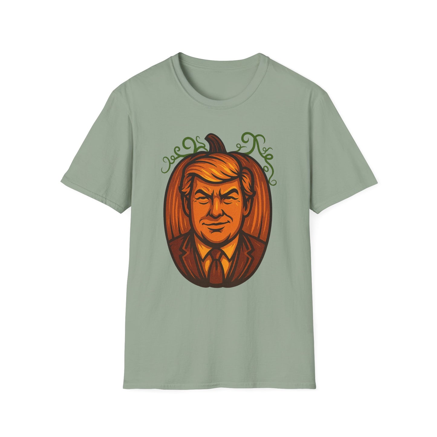 President Pumpkin Head Halloween Graphic Tee-Shirt