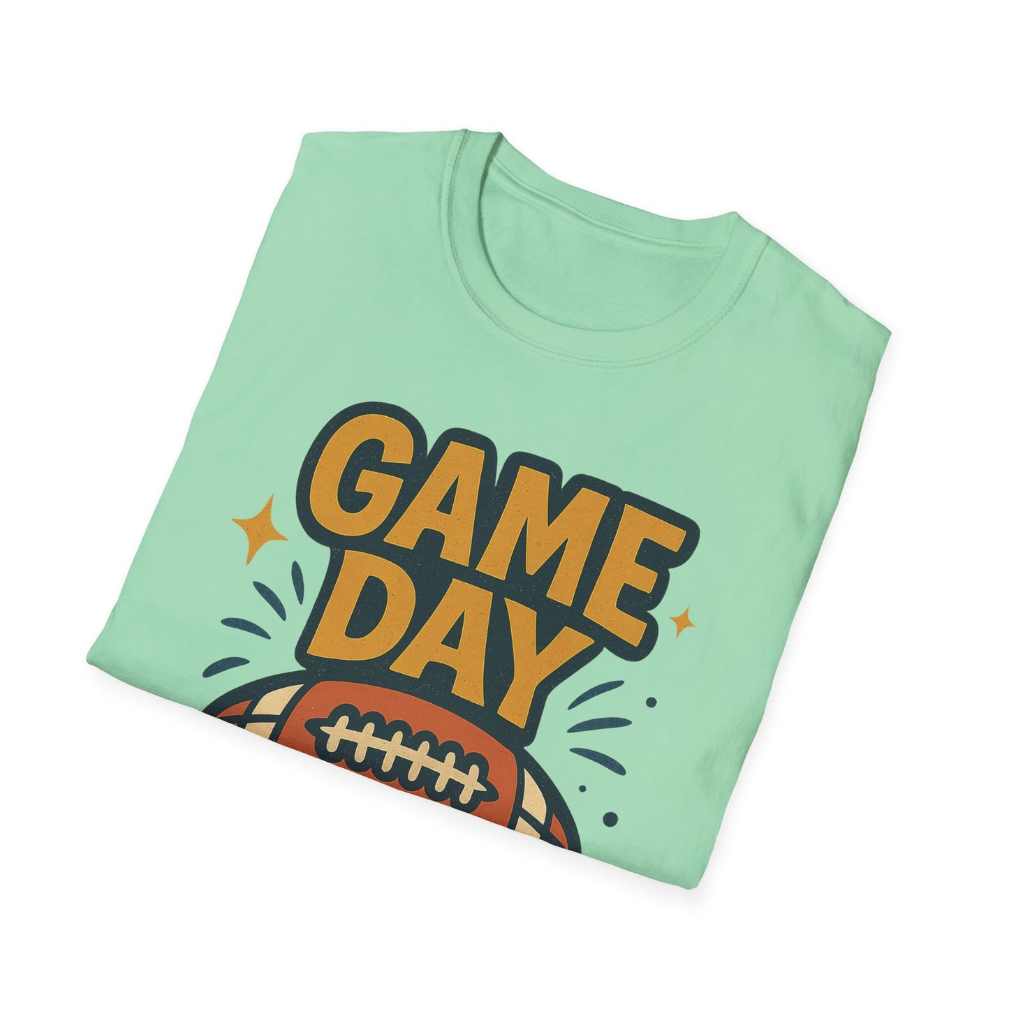 Football Game Day Softstyle T-Shirt for Him or Her