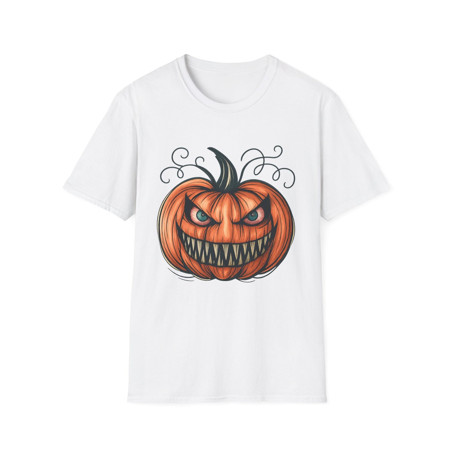 Evil Pumpkin Halloween Graphic Tee