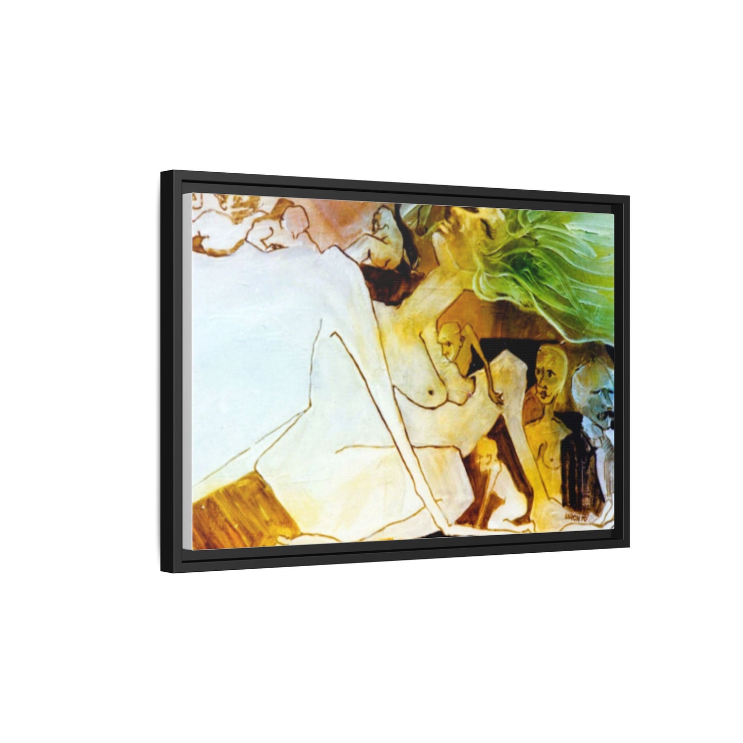 Authentic 1960s Painting - "Hedonism" Print