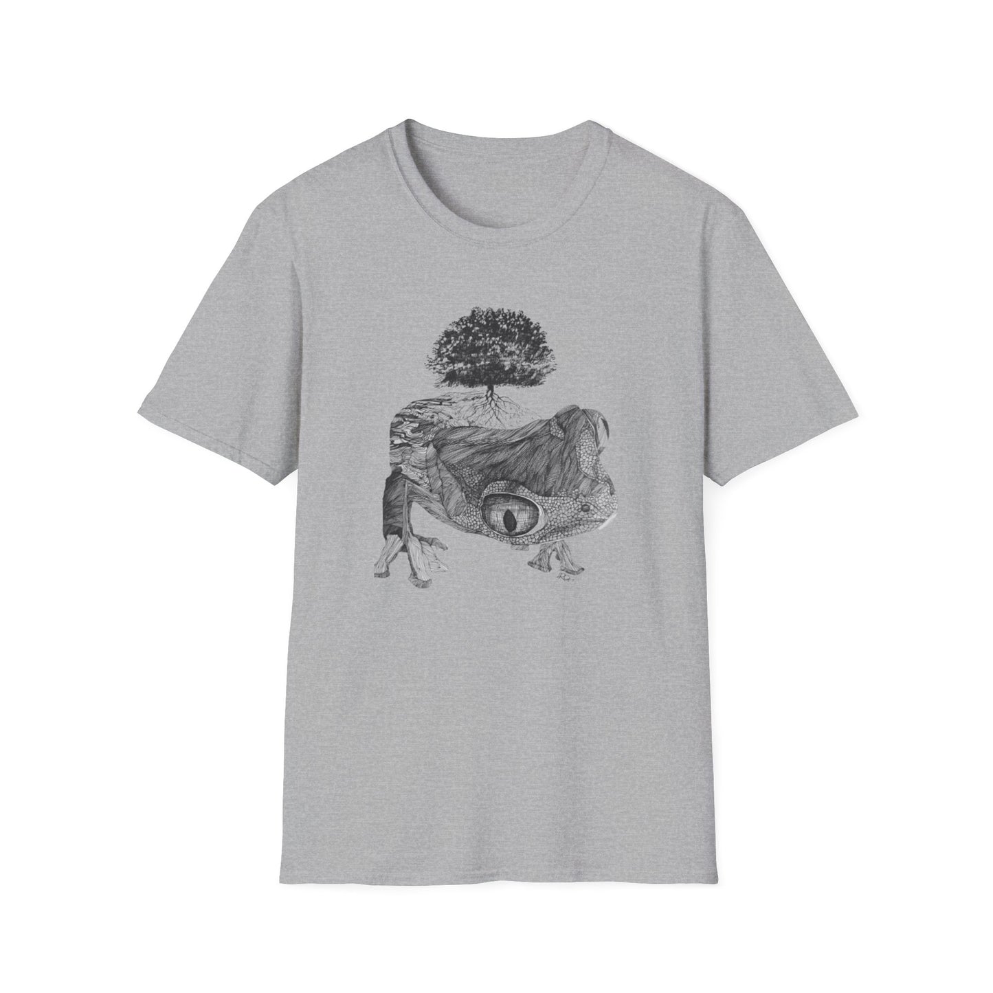 Abundant Life 1960s Frog Creative Graphic Tee - "Gaia's Shepherd"