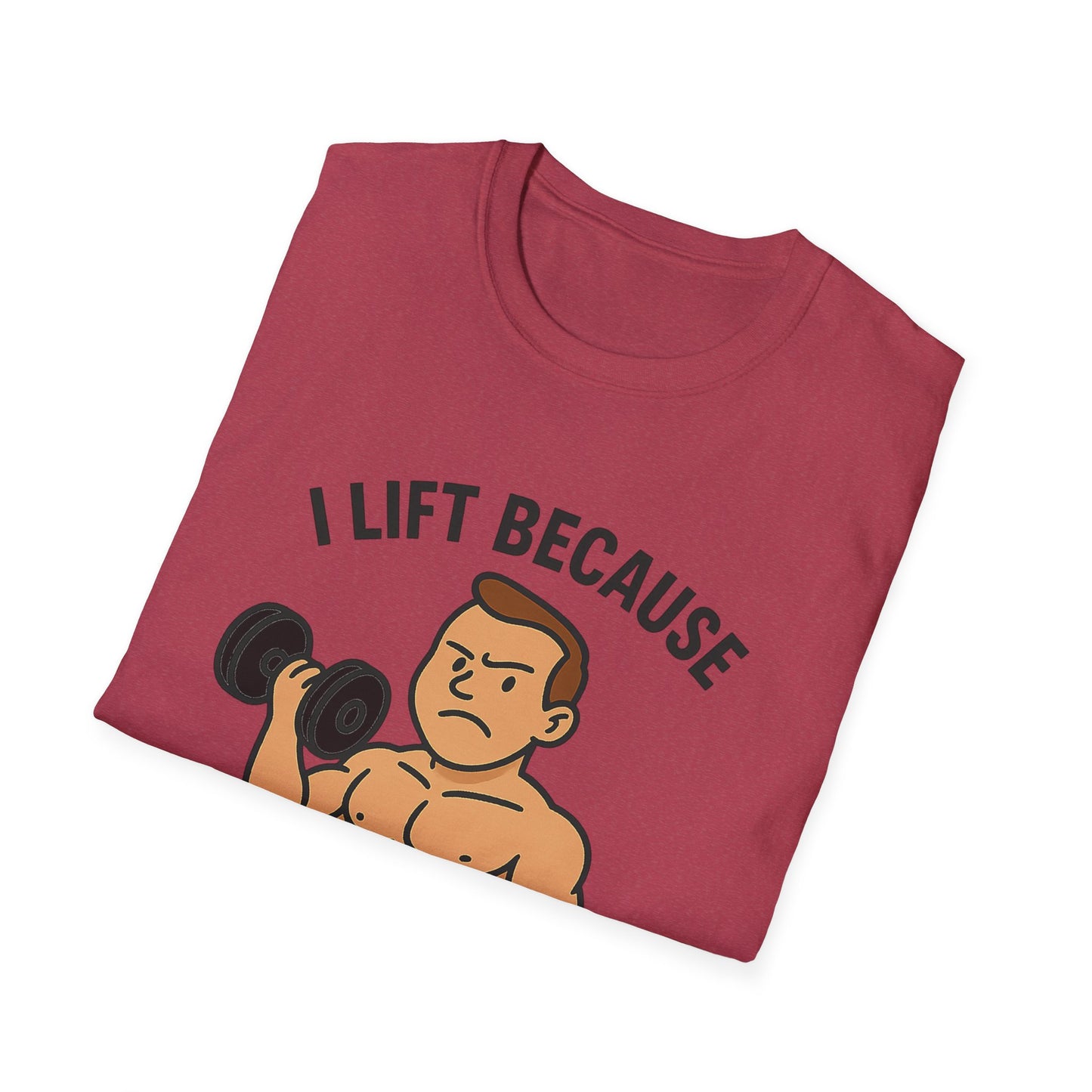Grit Forge Athletics - "I Lift Because Punching People is Frowned Upon" Weightlifting Tee