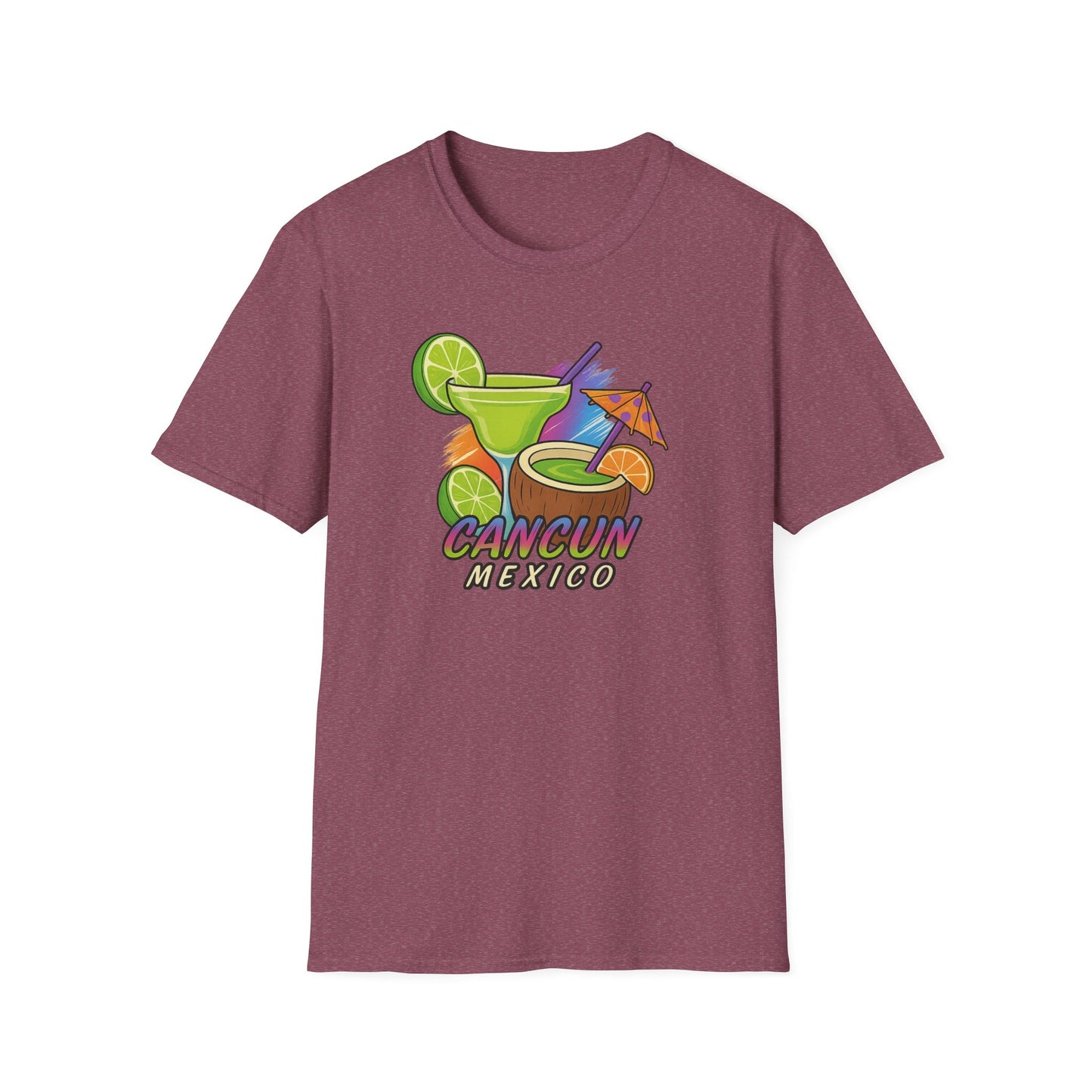 Cancun Beach Time, Cocktails, and Fun Tee-Shirt for Him or Her