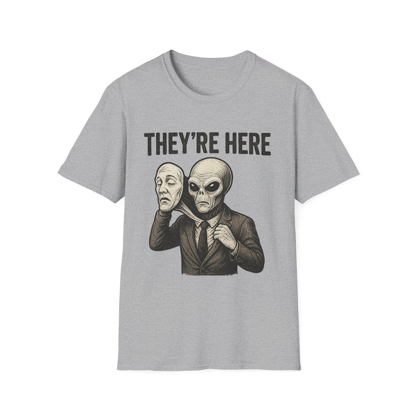 Alien Humor Unisex T-Shirt, Funny Graphic Tee, Costume Party Shirt, Pop Culture Apparel, Gift for Sci-Fi Lovers
