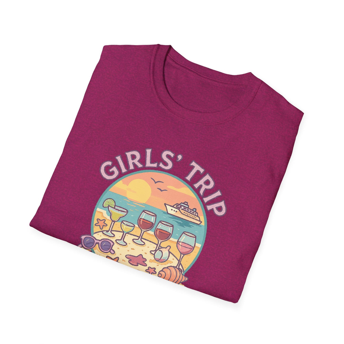 Girls' Trip 2025 Beach Vacation Softstyle Tee-Shirt