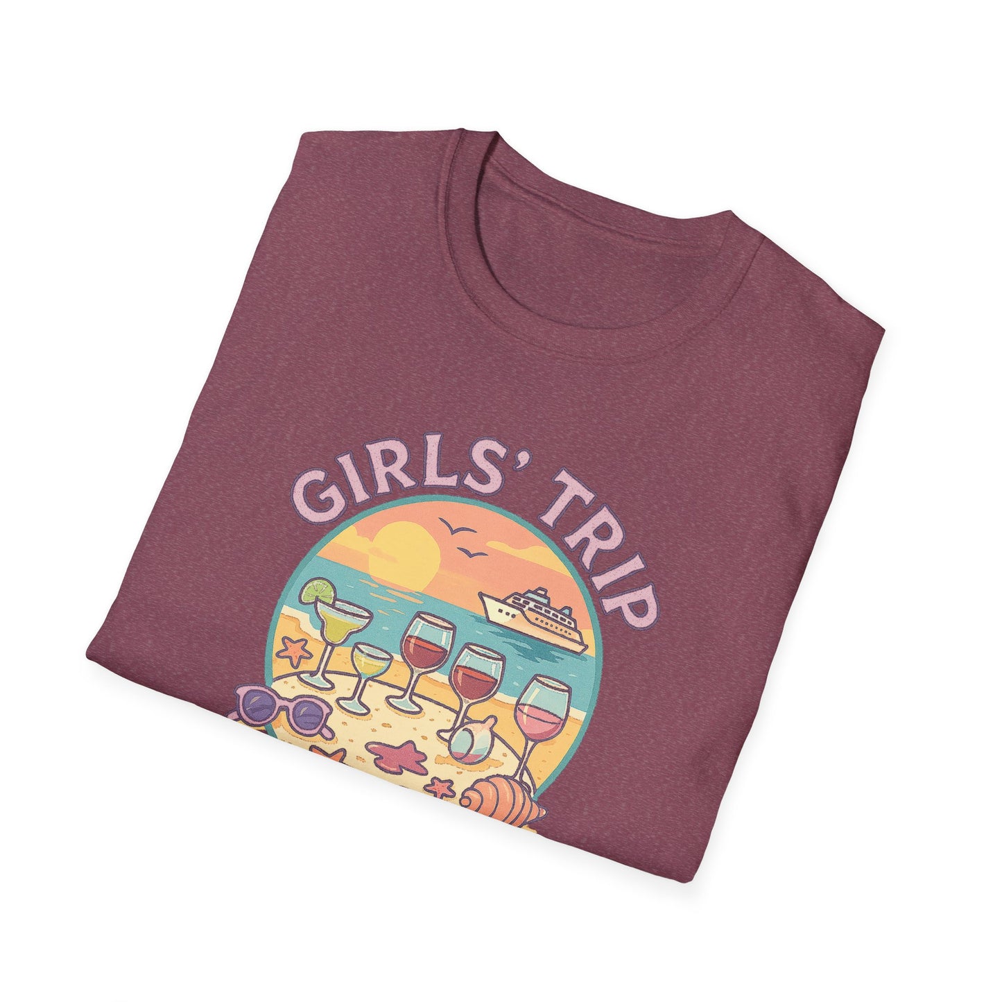 Girls' Trip 2025 Beach Vacation Softstyle Tee-Shirt