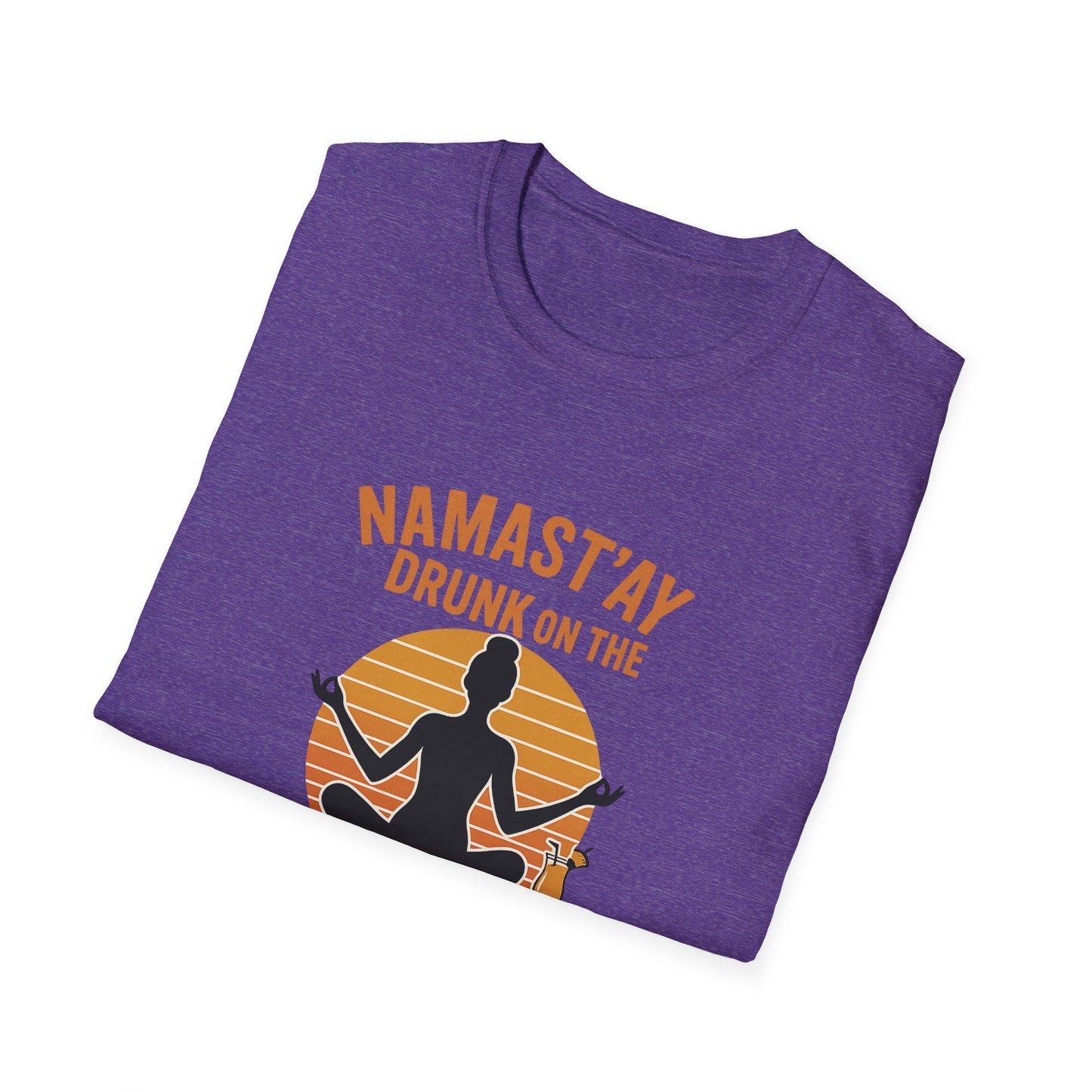 "Namast'ay Drunk on the Beach" Comedic Party Tee-Shirt