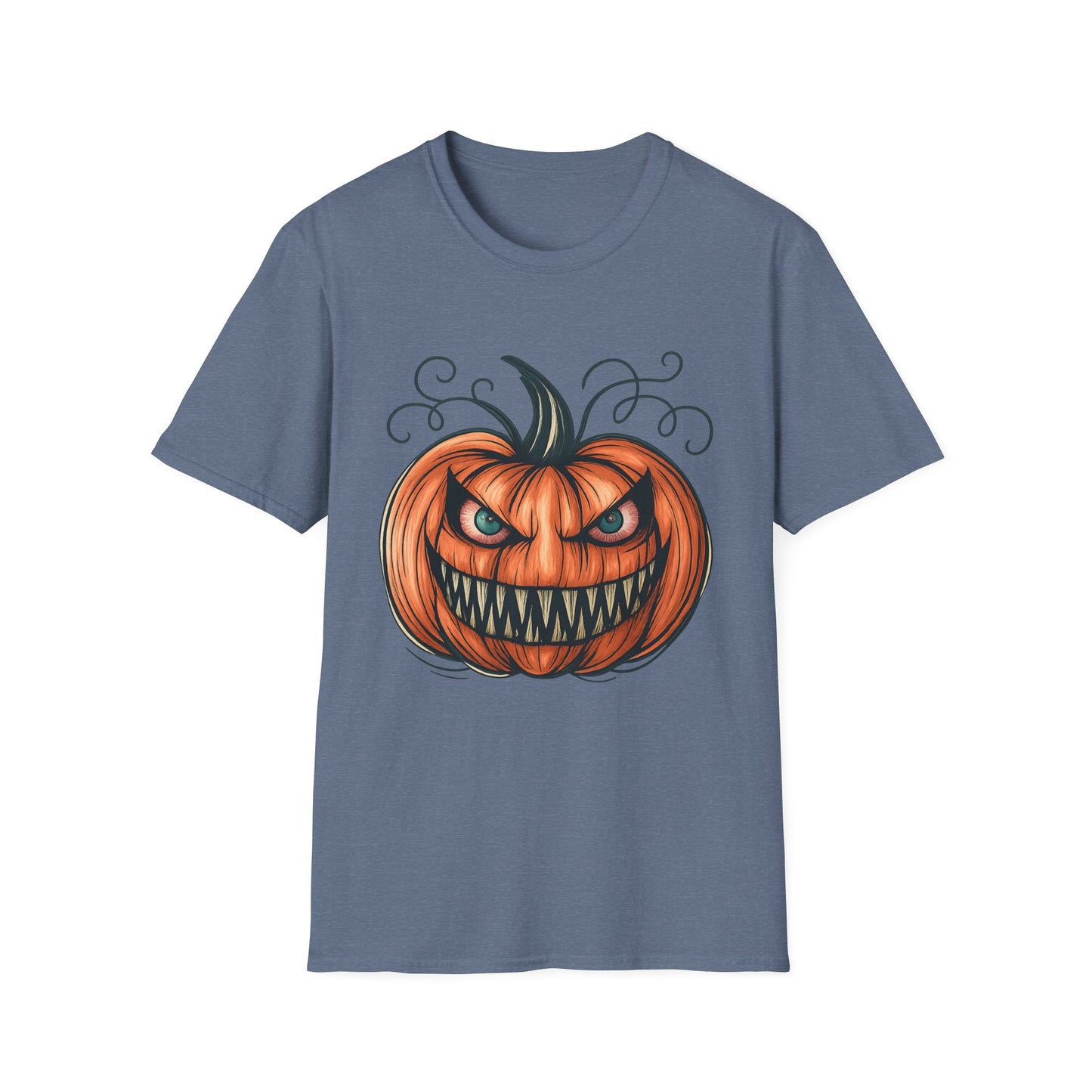 Evil Pumpkin Halloween Graphic Tee