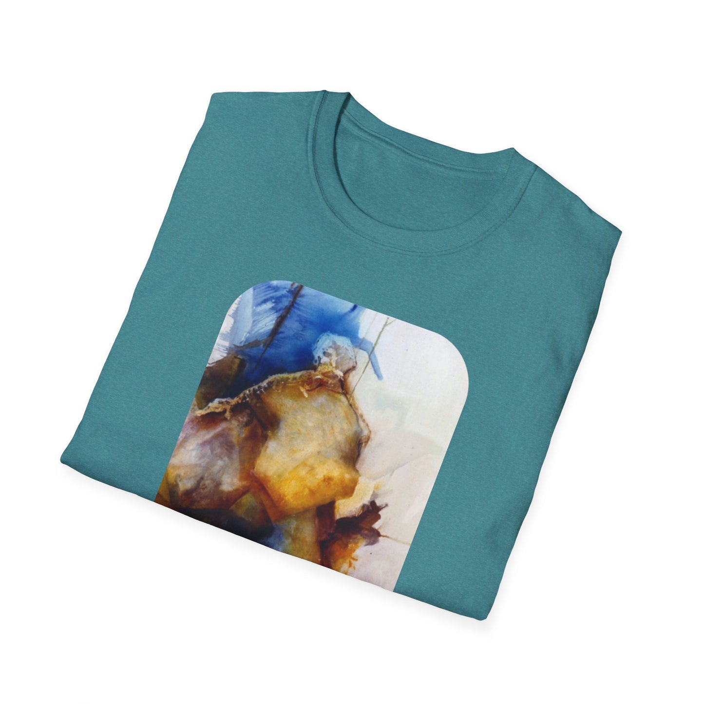 Creative 1960s-Era Authentic Painting Print Tee - "Allfather's Gambit"
