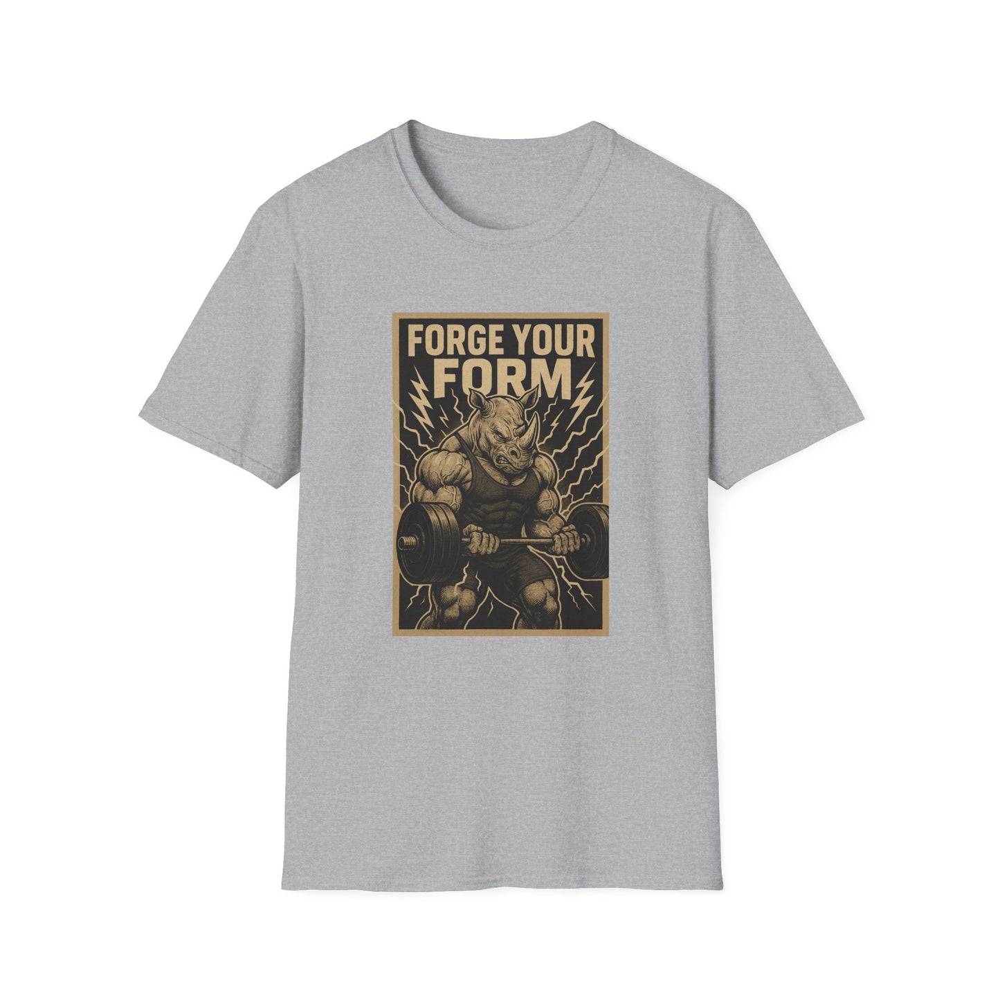 Grit Forge Athletics - "Forge Your Form" Weight Lifting Tee