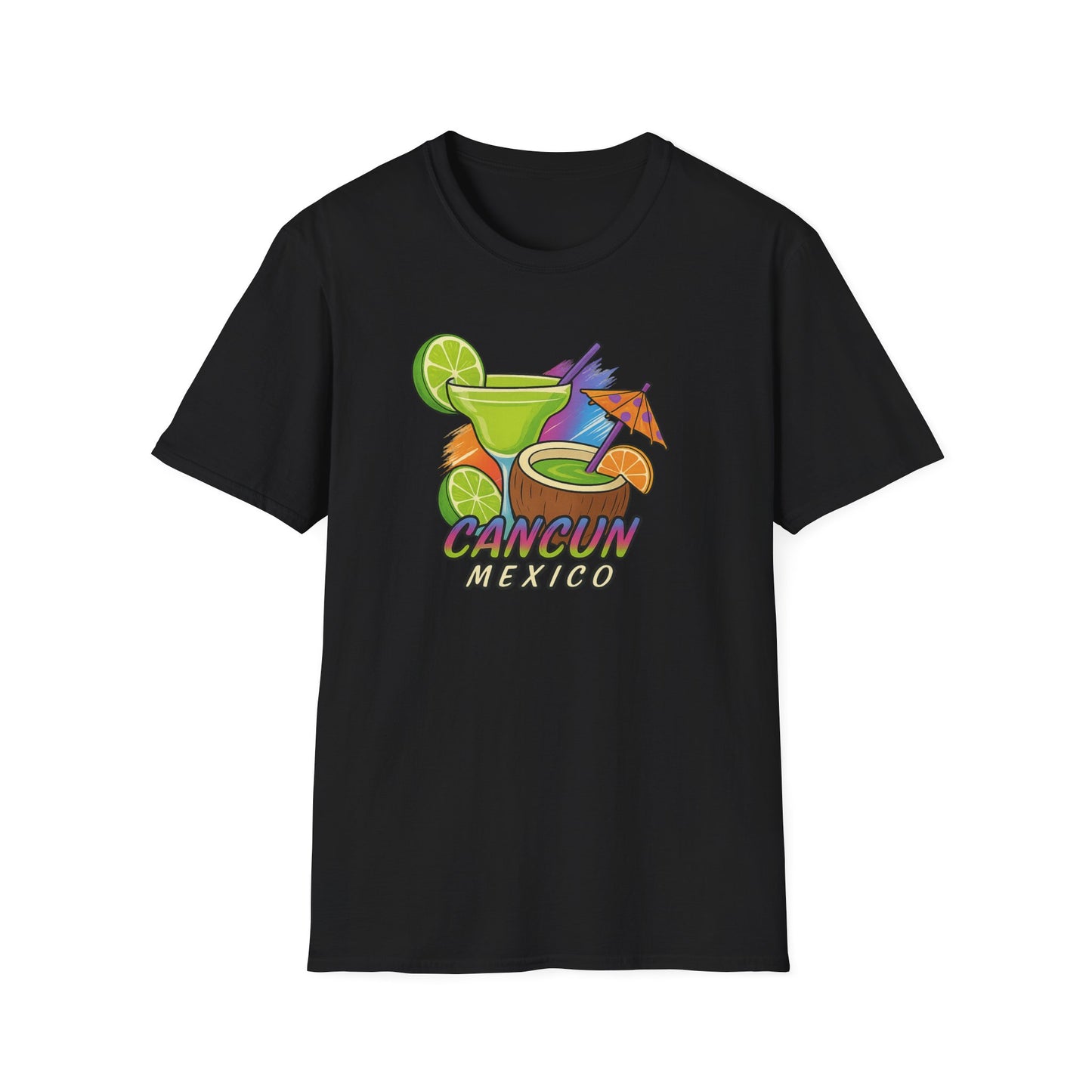 Cancun Beach Time, Cocktails, and Fun Tee-Shirt for Him or Her