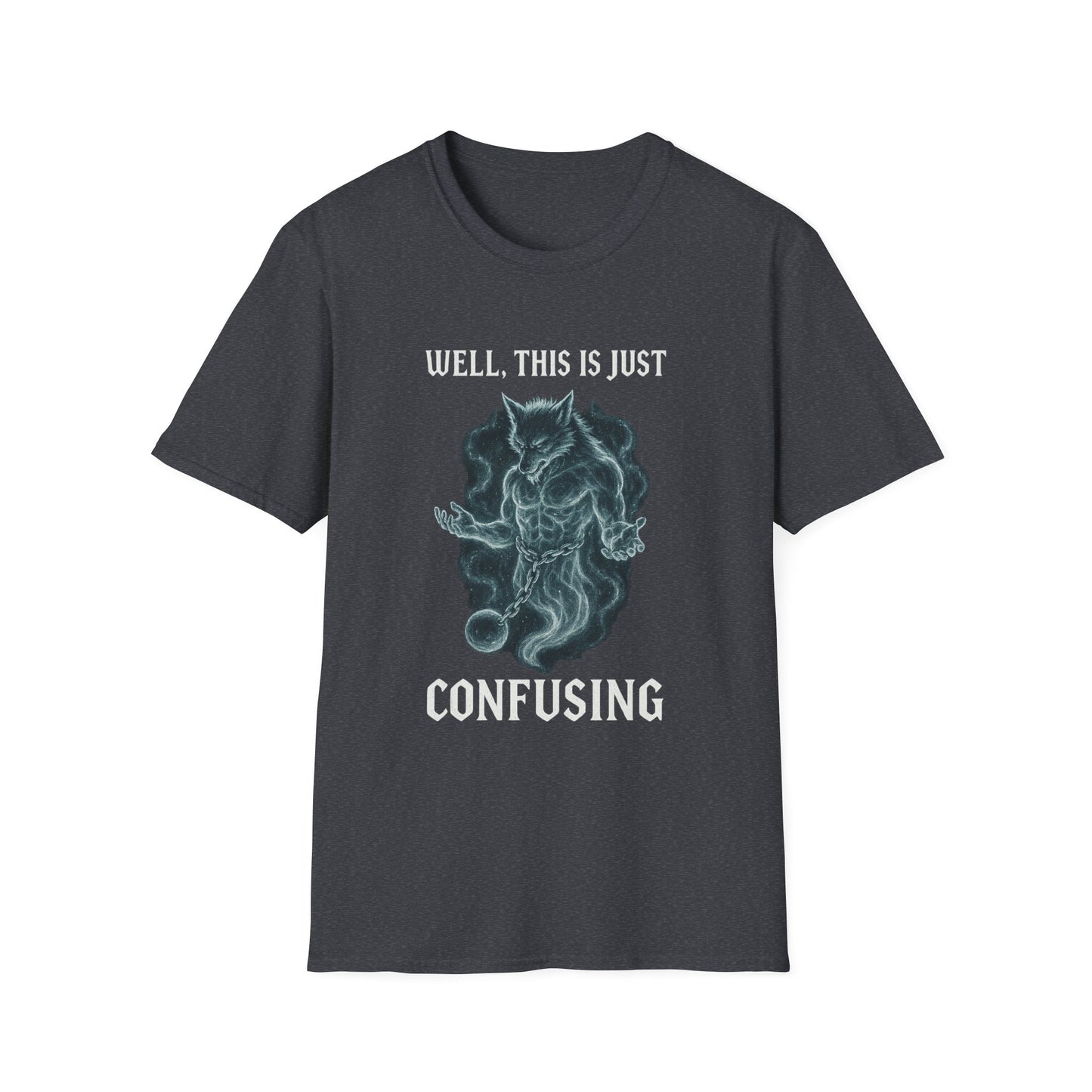 Confusing WereGhost Graphic Softstyle Halloween Tee-Shirt