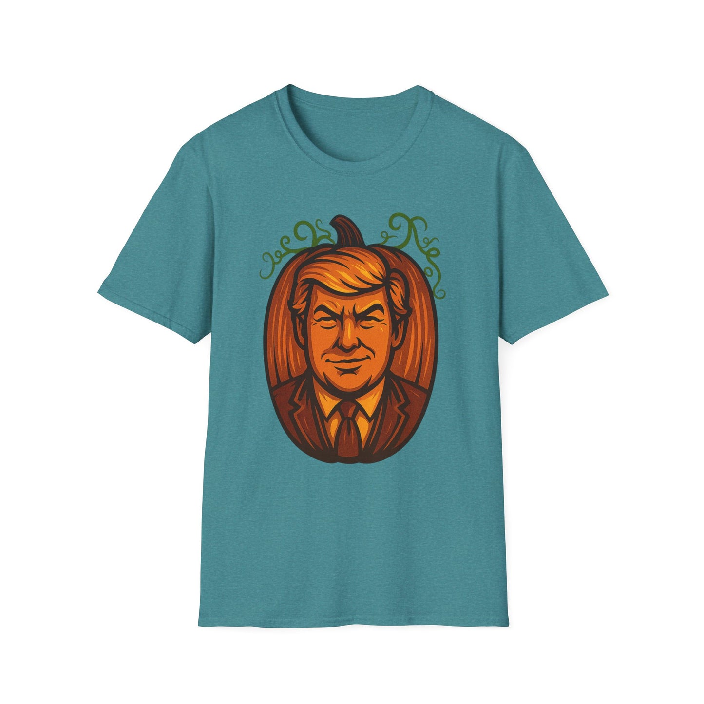 President Pumpkin Head Halloween Graphic Tee-Shirt