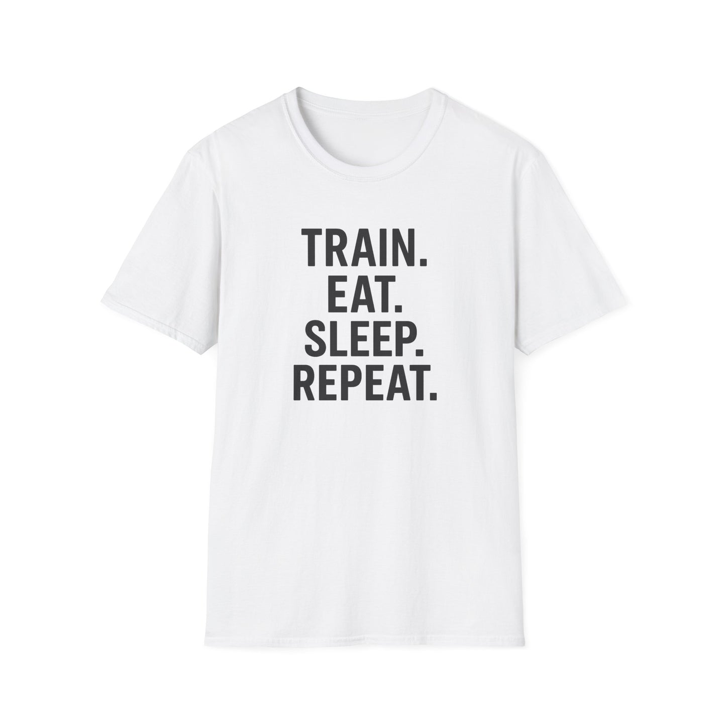 Grit Forge Athletics - Train Eat Sleep Repeat Motivational Fitness Tee-Shirt