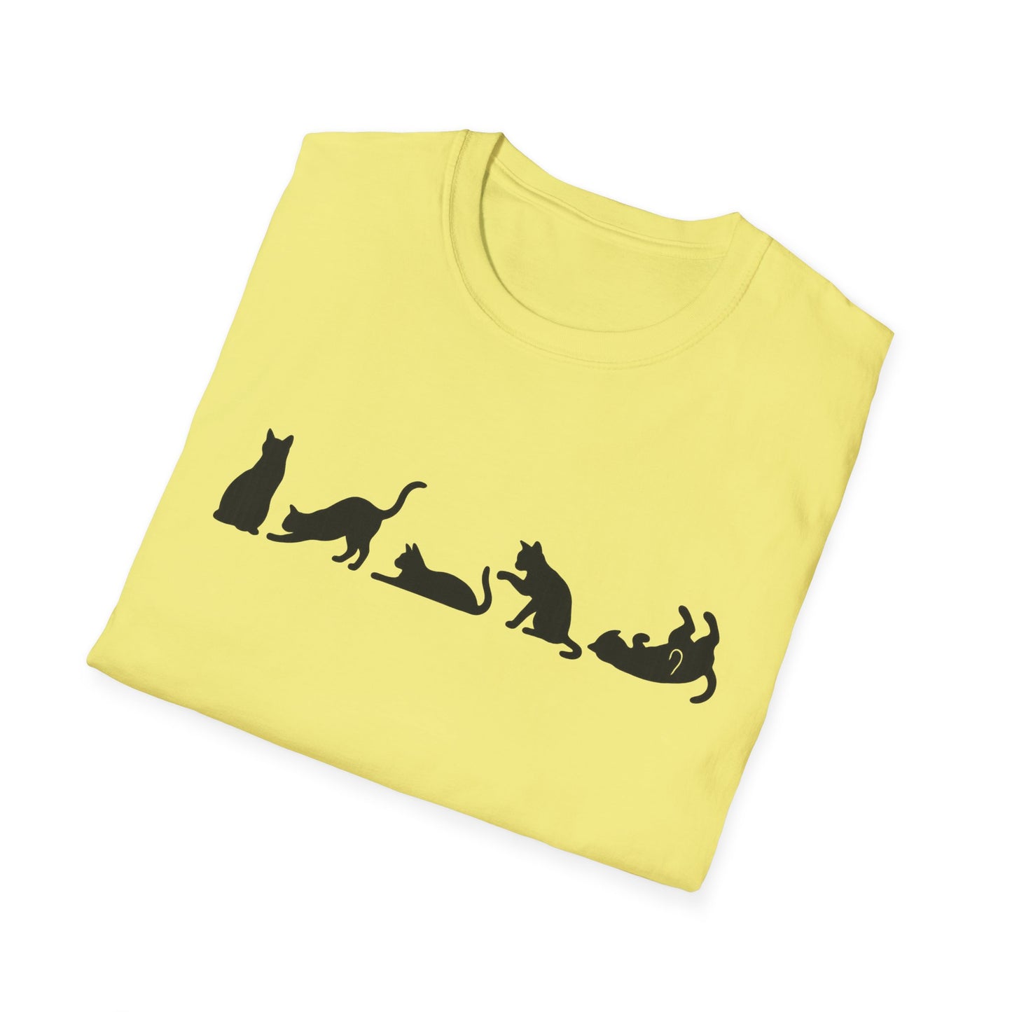 Halloween Cat Lover's Cat Silhouette Softstyle Tee-Shirt