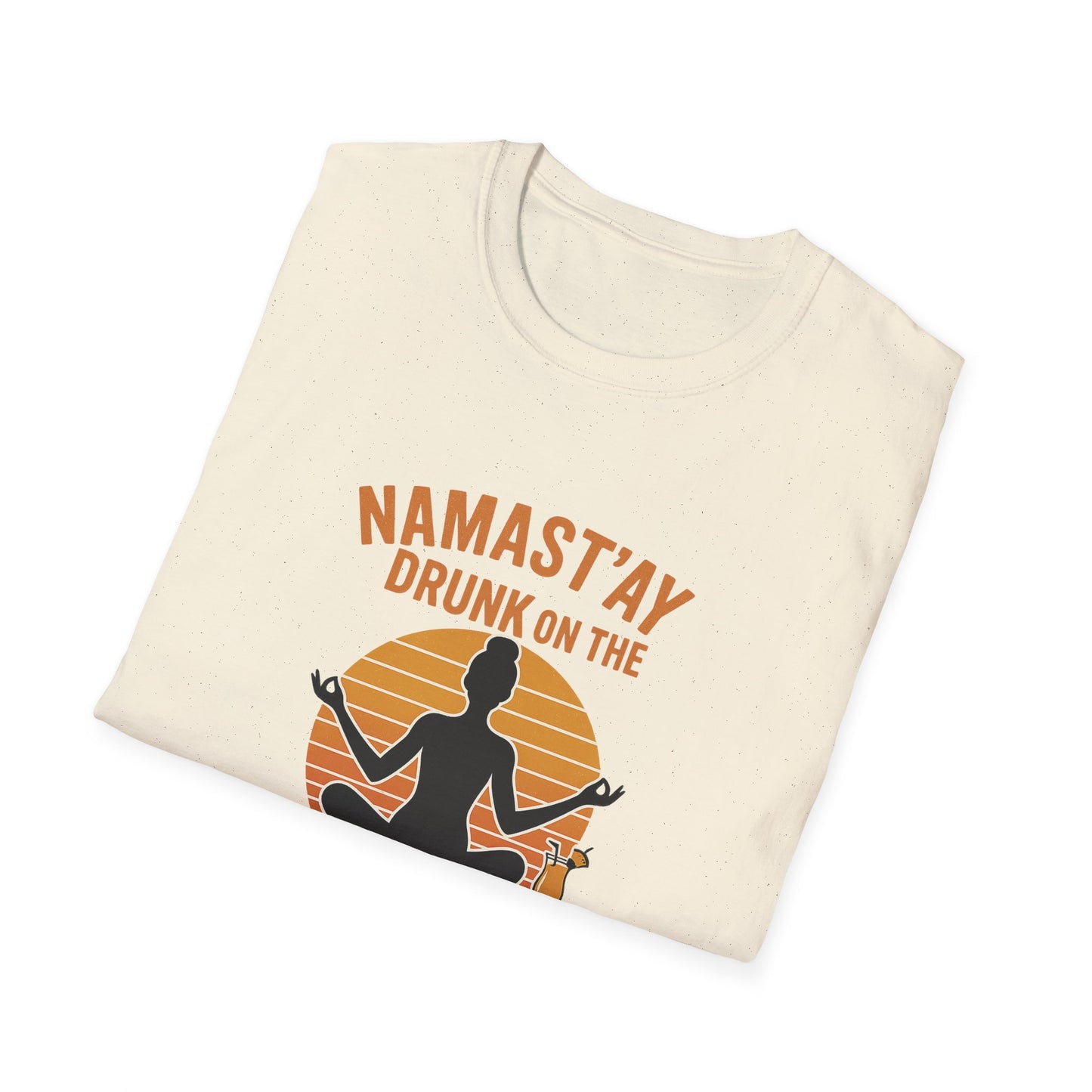 "Namast'ay Drunk on the Beach" Comedic Party Tee-Shirt