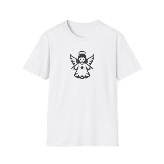 Angel Graphic T-Shirt — Cute Guardian Angel Illustration