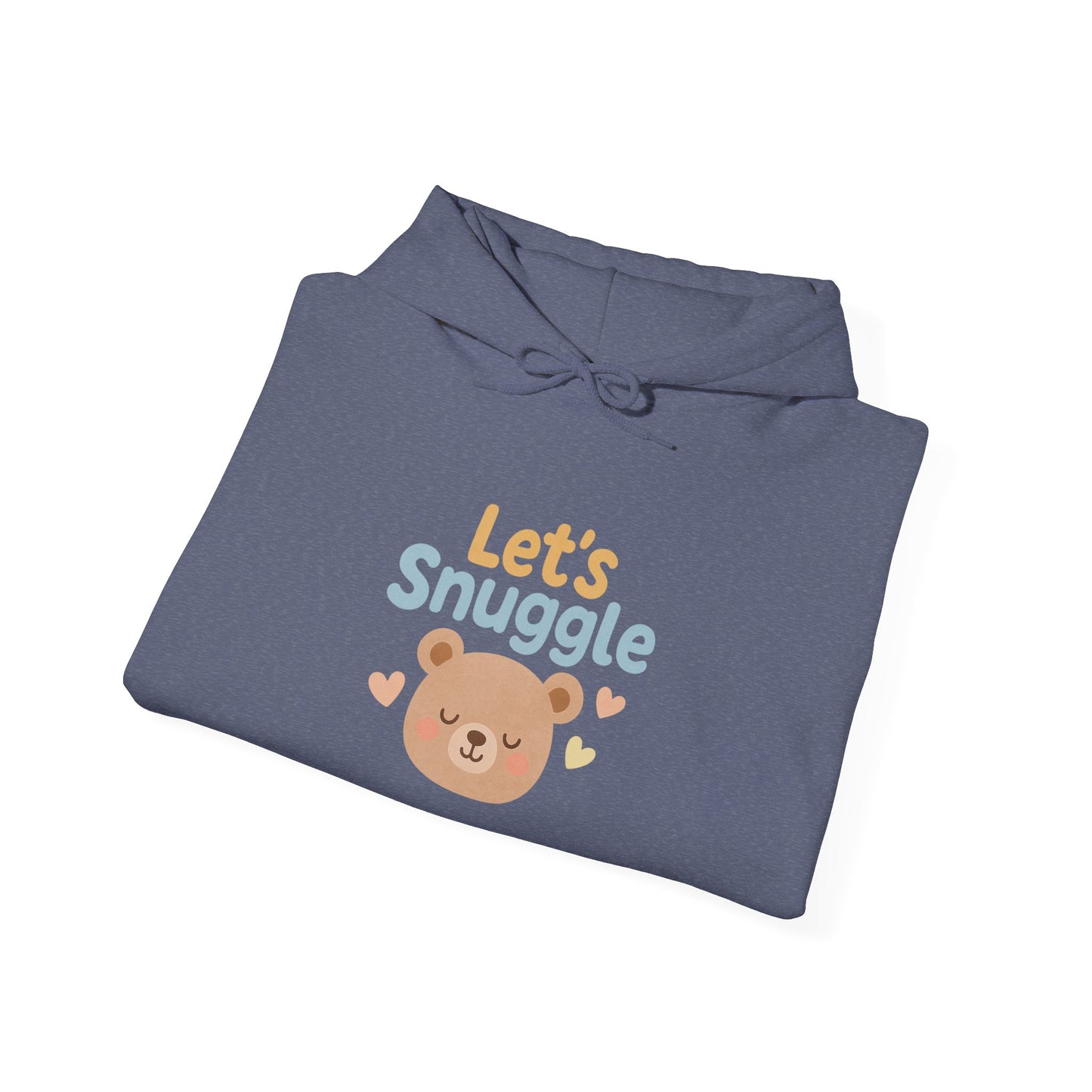 "Let's Snuggle" Hooded Bear Cozy Sweatshirt