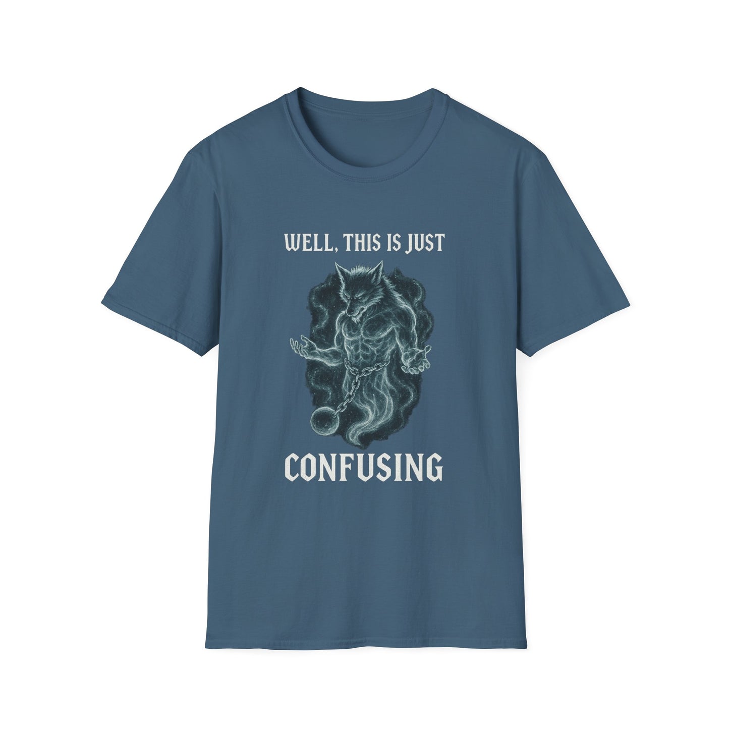 Confusing WereGhost Graphic Softstyle Halloween Tee-Shirt
