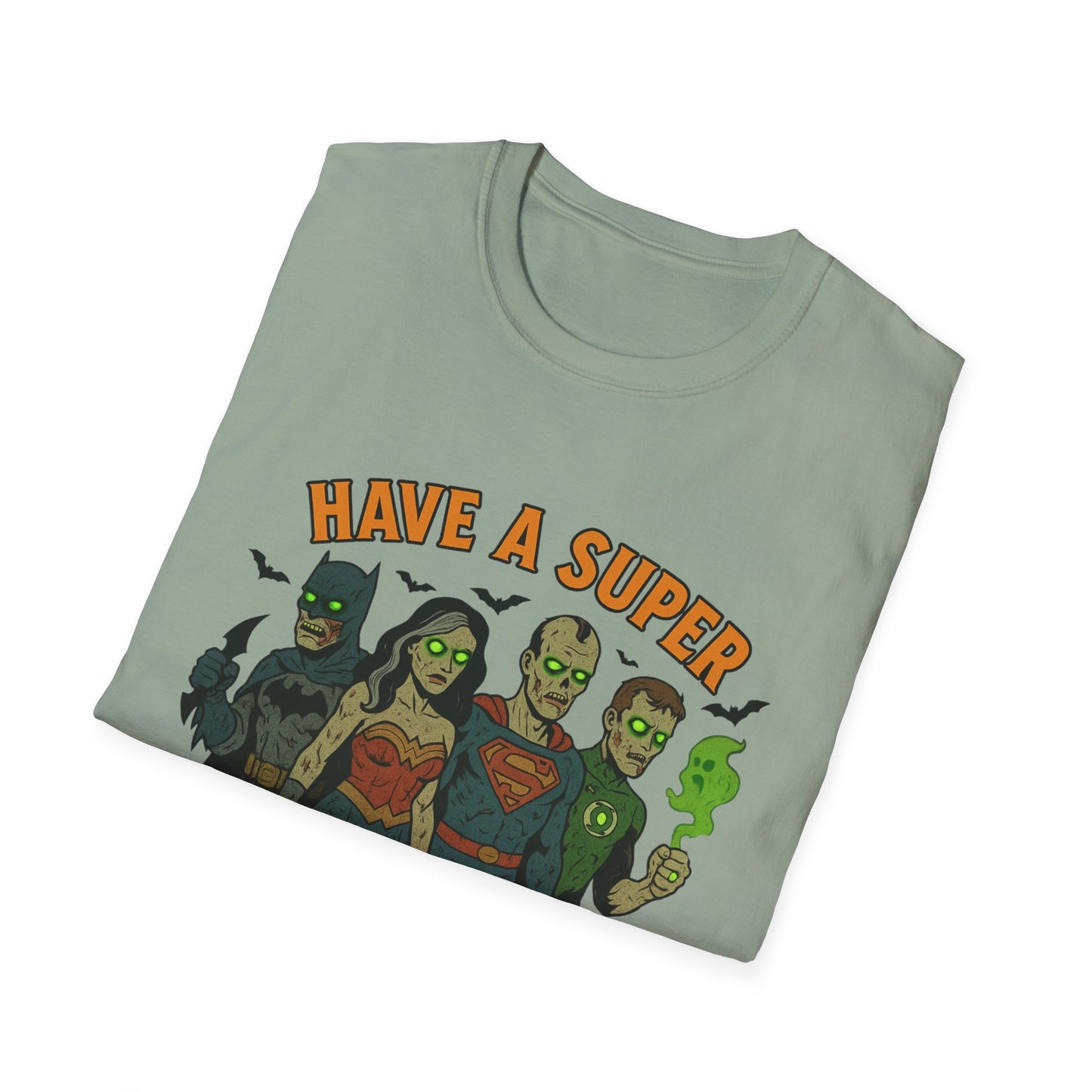 Halloween Superhero Graphic Zombie Tee-Shirt