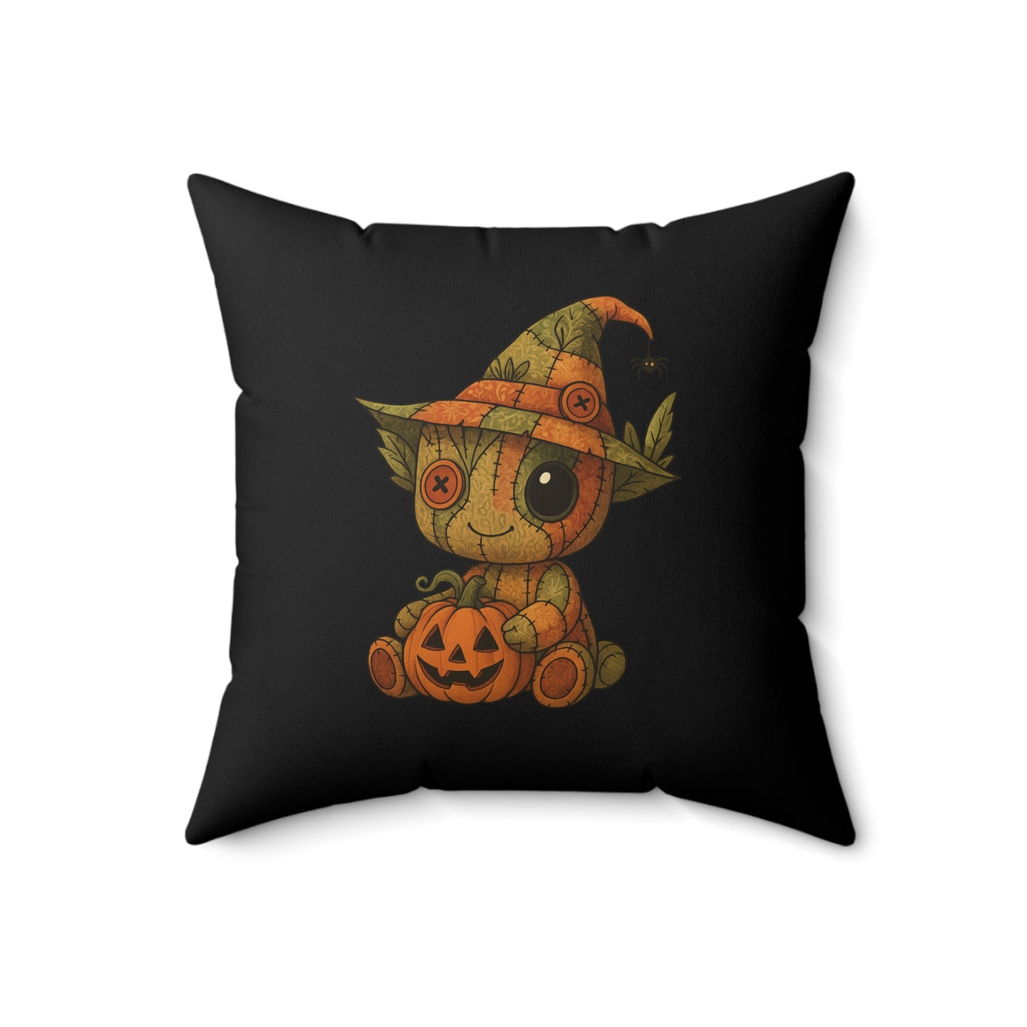 Adorable Halloween Decorative Pillow with Patchwork Baby