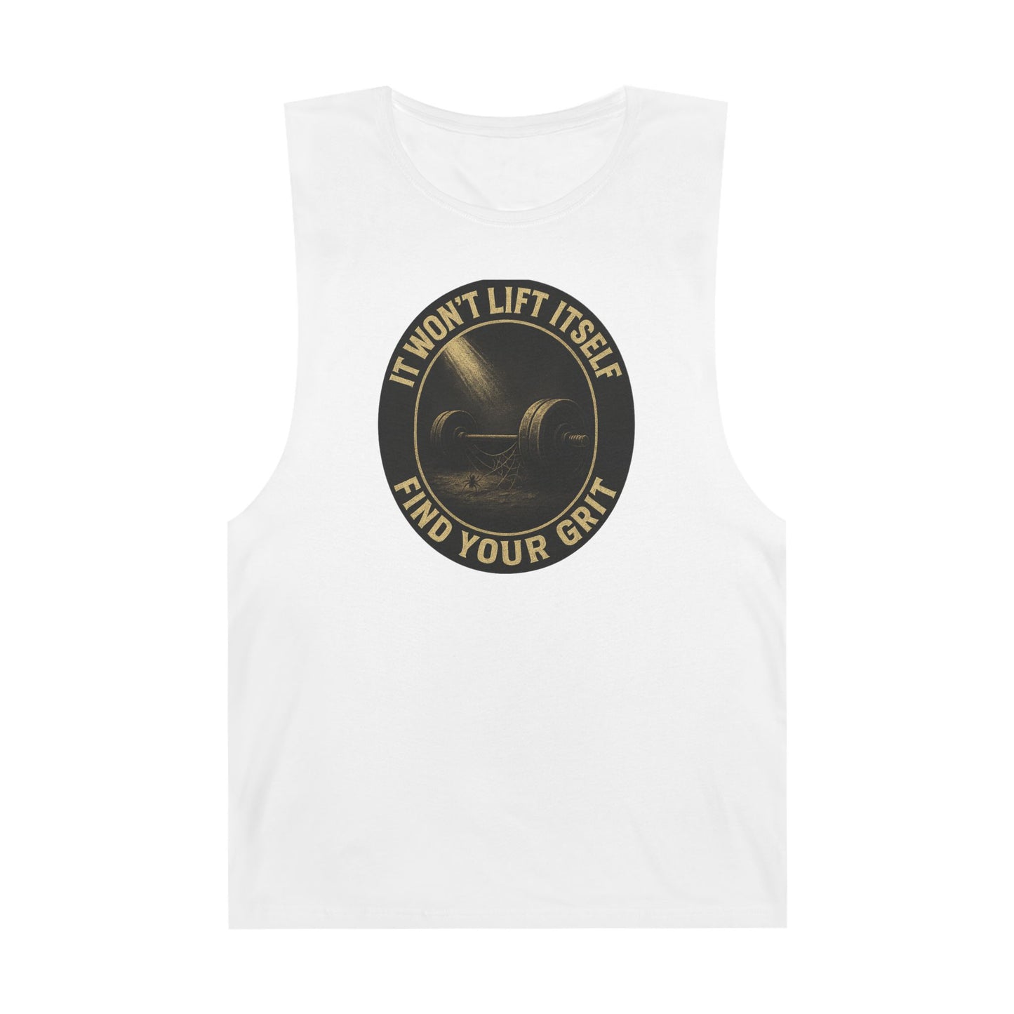 Grit Forge Athletics - "It Won't Lift Itself" Motivational Tank Top