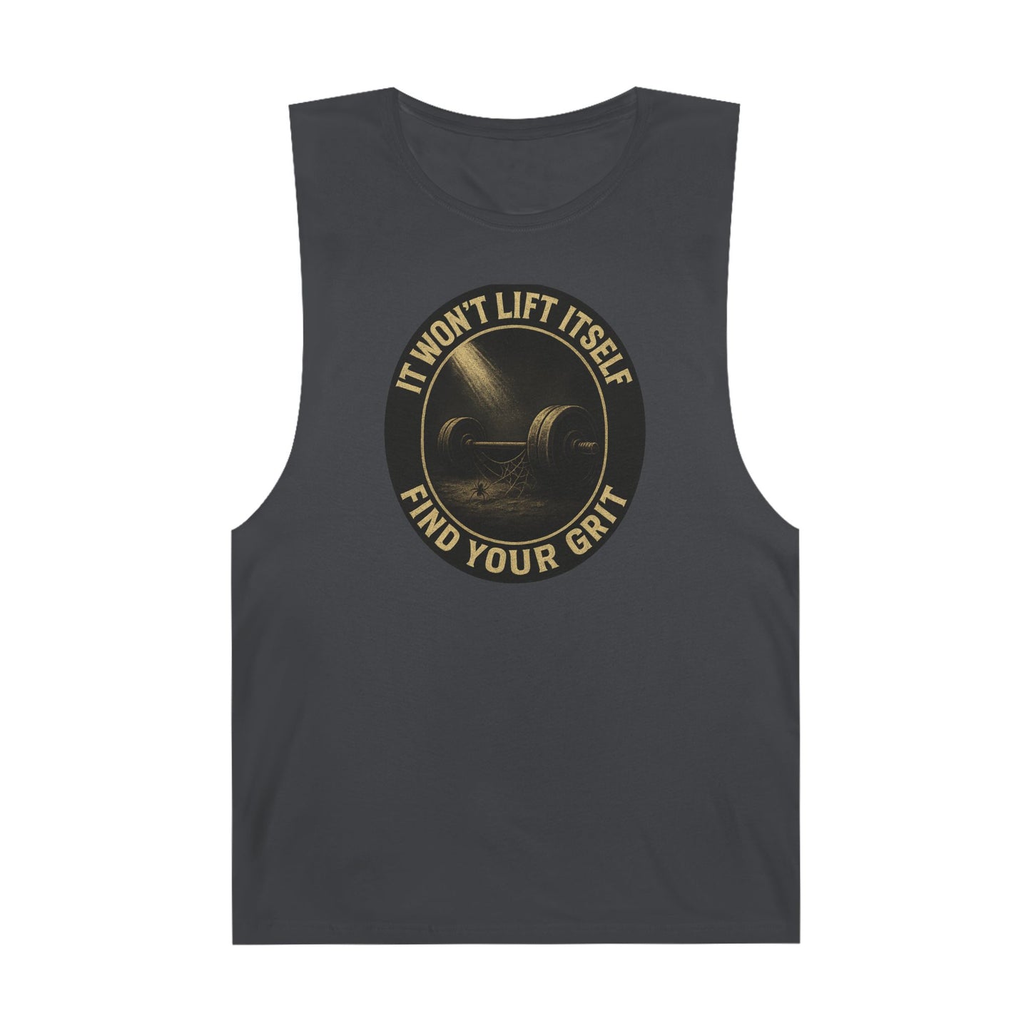 Grit Forge Athletics - "It Won't Lift Itself" Motivational Tank Top
