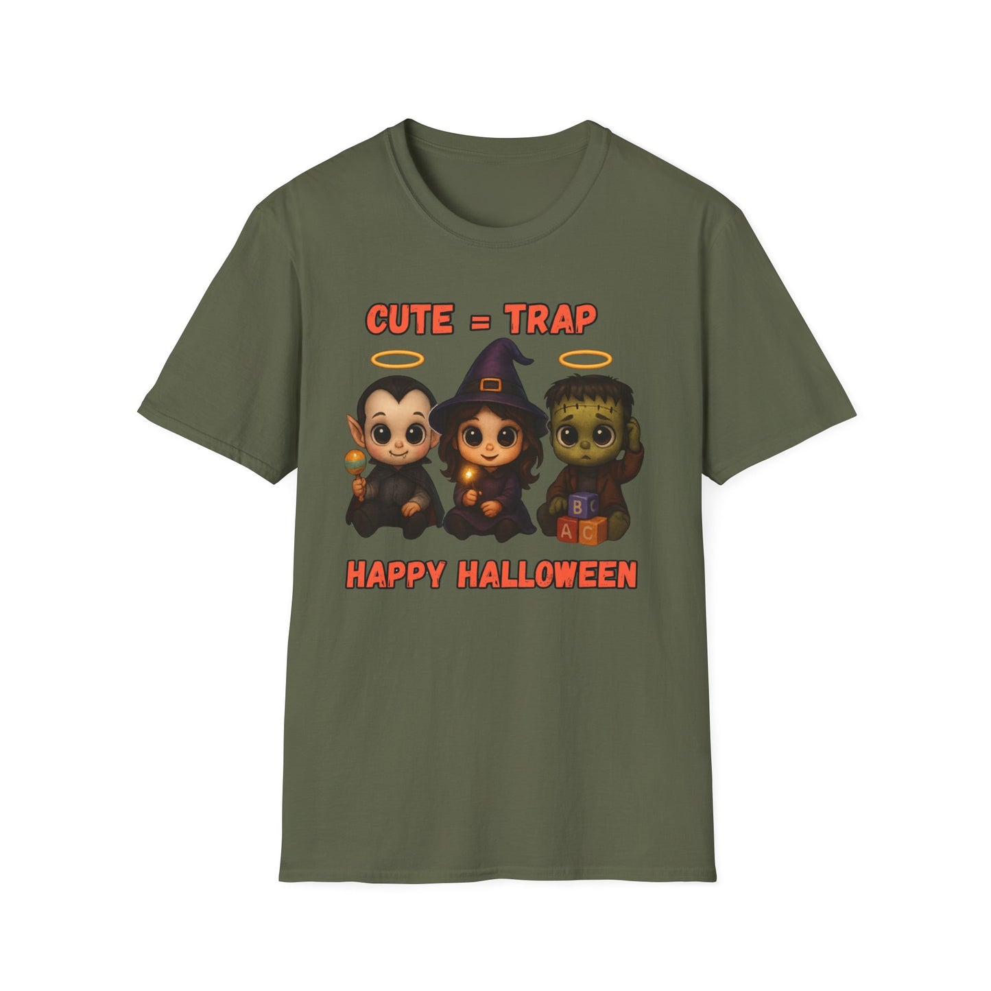 Cute Halloween Baby Monster Softstyle Tee-Shirt