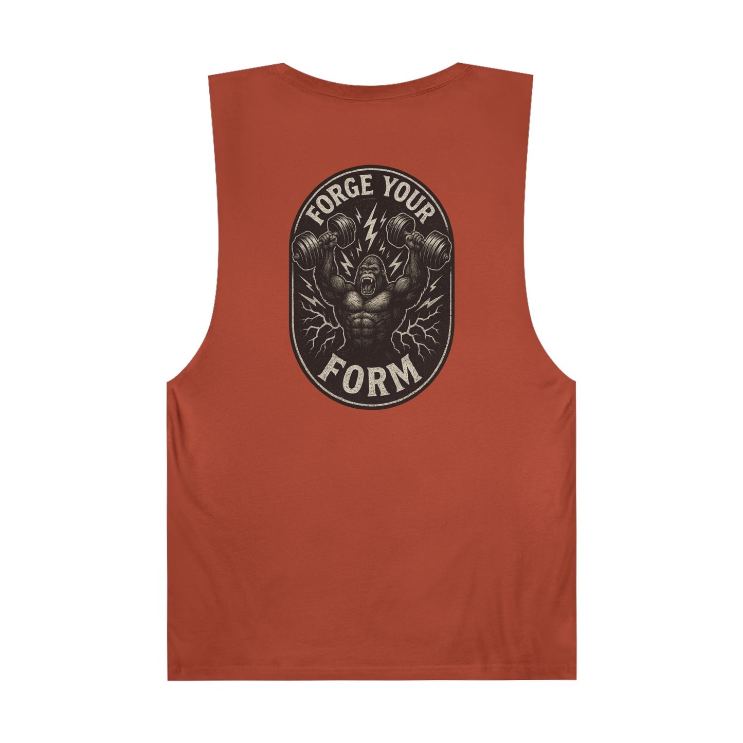 Grit Forge Athletics Tank - "Forge Your Form" Motivational Fitness Tank Top