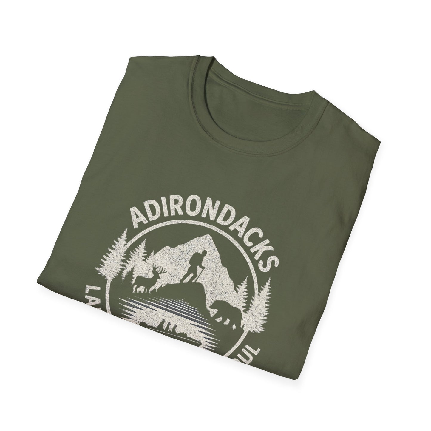 Adirondacks Lake Life Softstyle Tee-Shirt - "Lake Life, Mountain Soul"