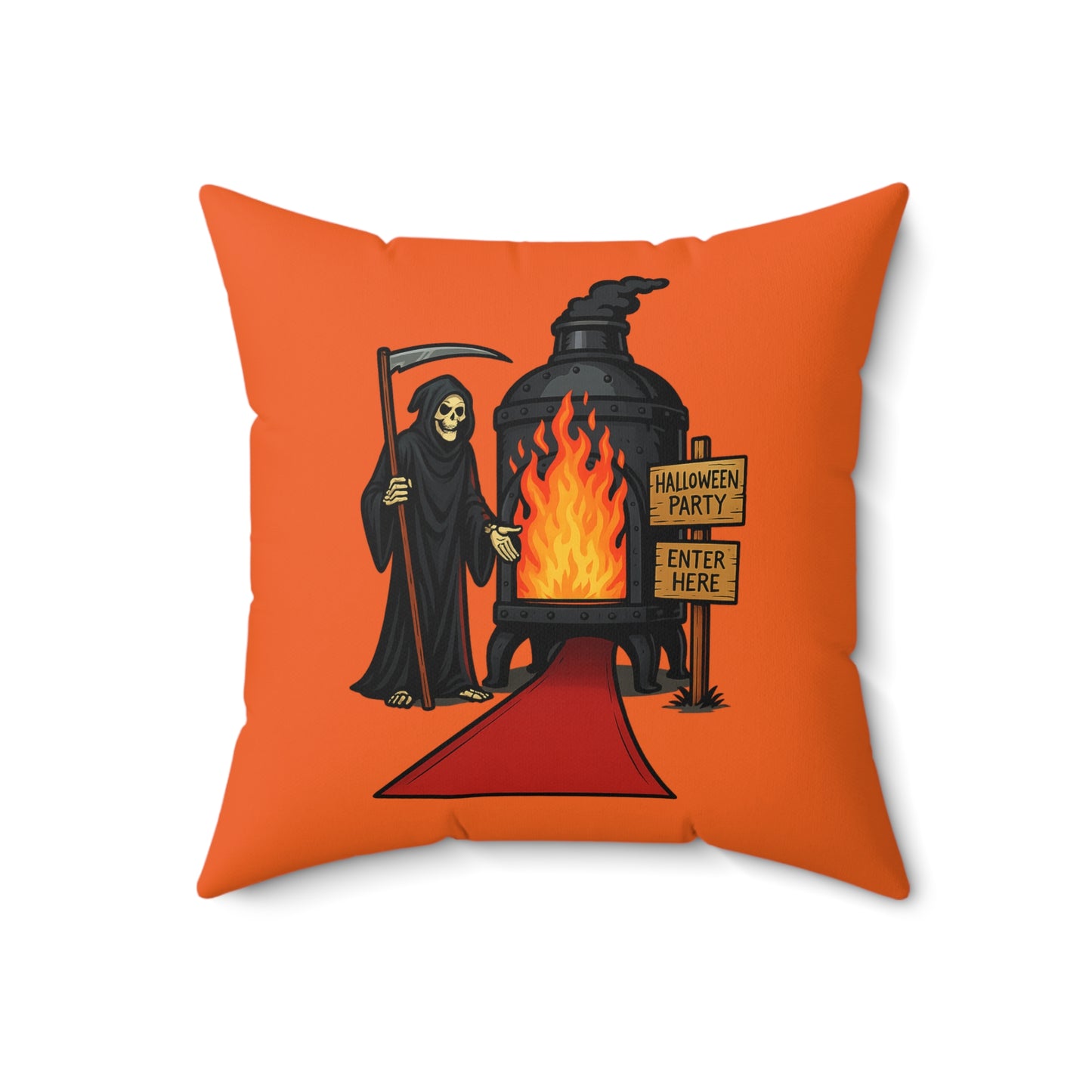 Halloween Party Grim Reaper Pillow