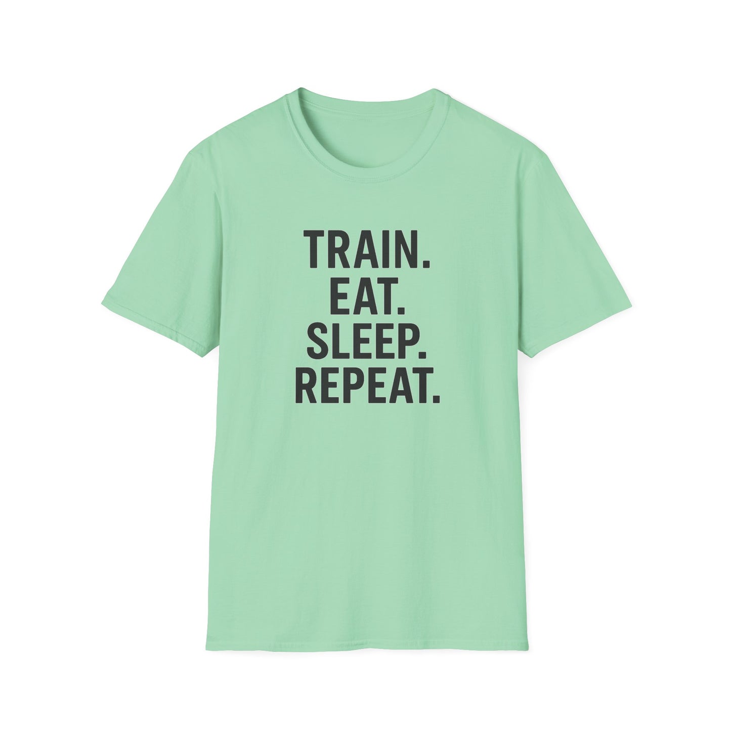 Grit Forge Athletics - Train Eat Sleep Repeat Motivational Fitness Tee-Shirt