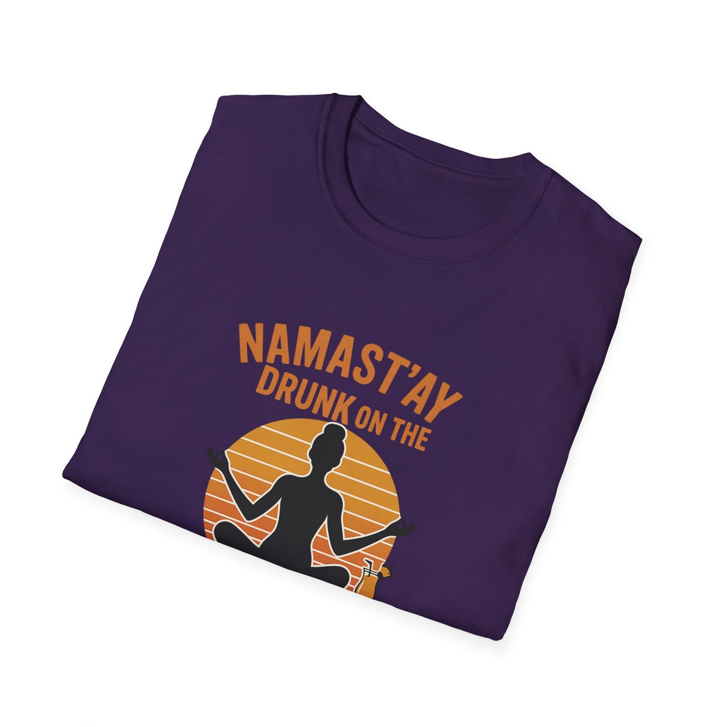 "Namast'ay Drunk on the Beach" Comedic Party Tee-Shirt