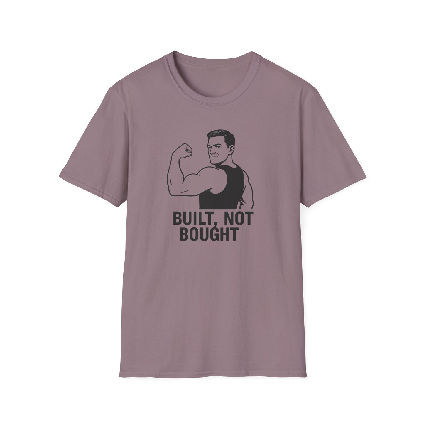 Grit Forge Athletics - "Built Not Bought" Softstyle Gym T-Shirt