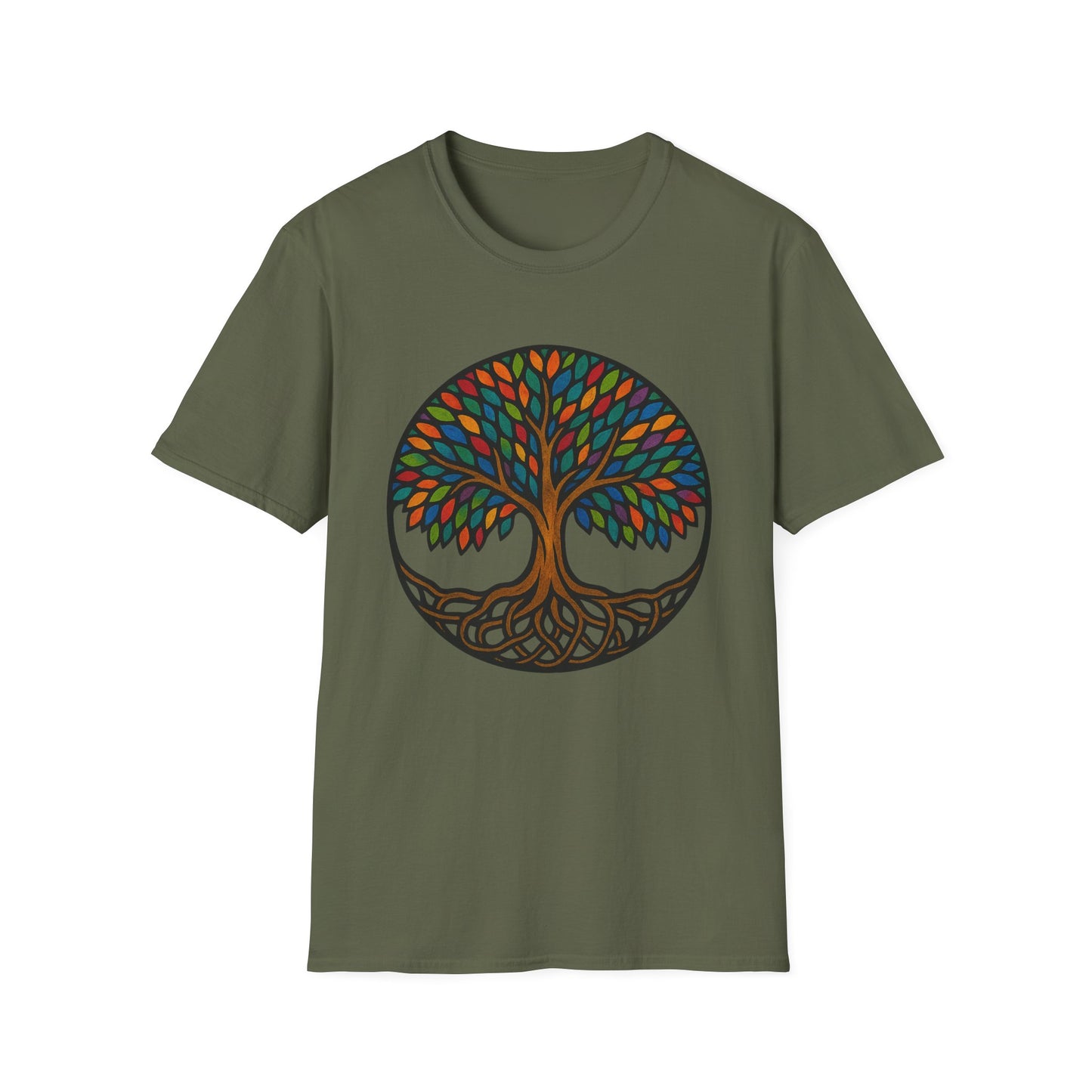 Yggdrasil, Tree of Life Softstyle Casual Tee-Shirt
