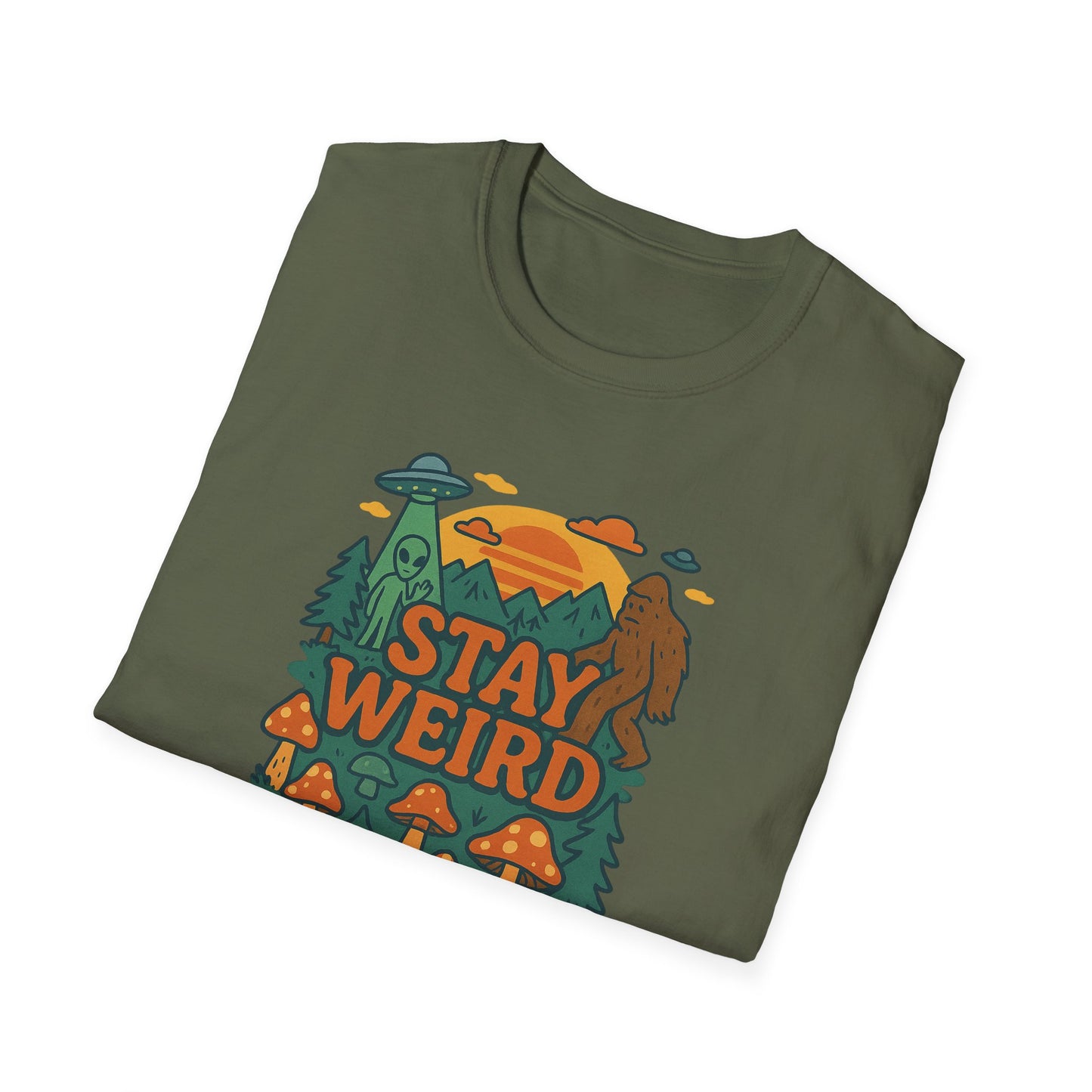 "Stay Weird" Softstyle Casual Tee Shirt