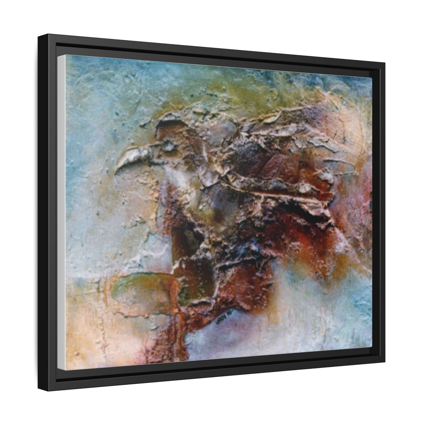 Authentic 1960s Painting Print - "Bad Omen"