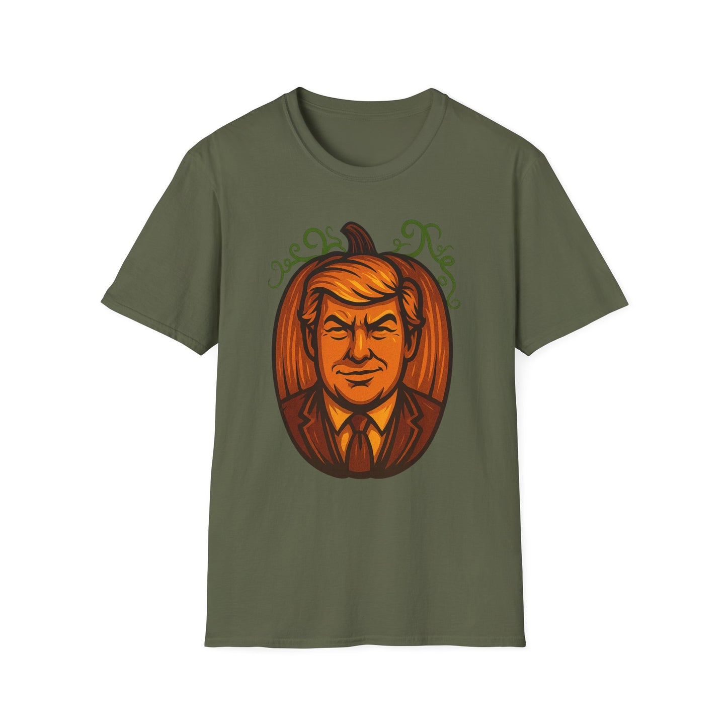 President Pumpkin Head Halloween Graphic Tee-Shirt