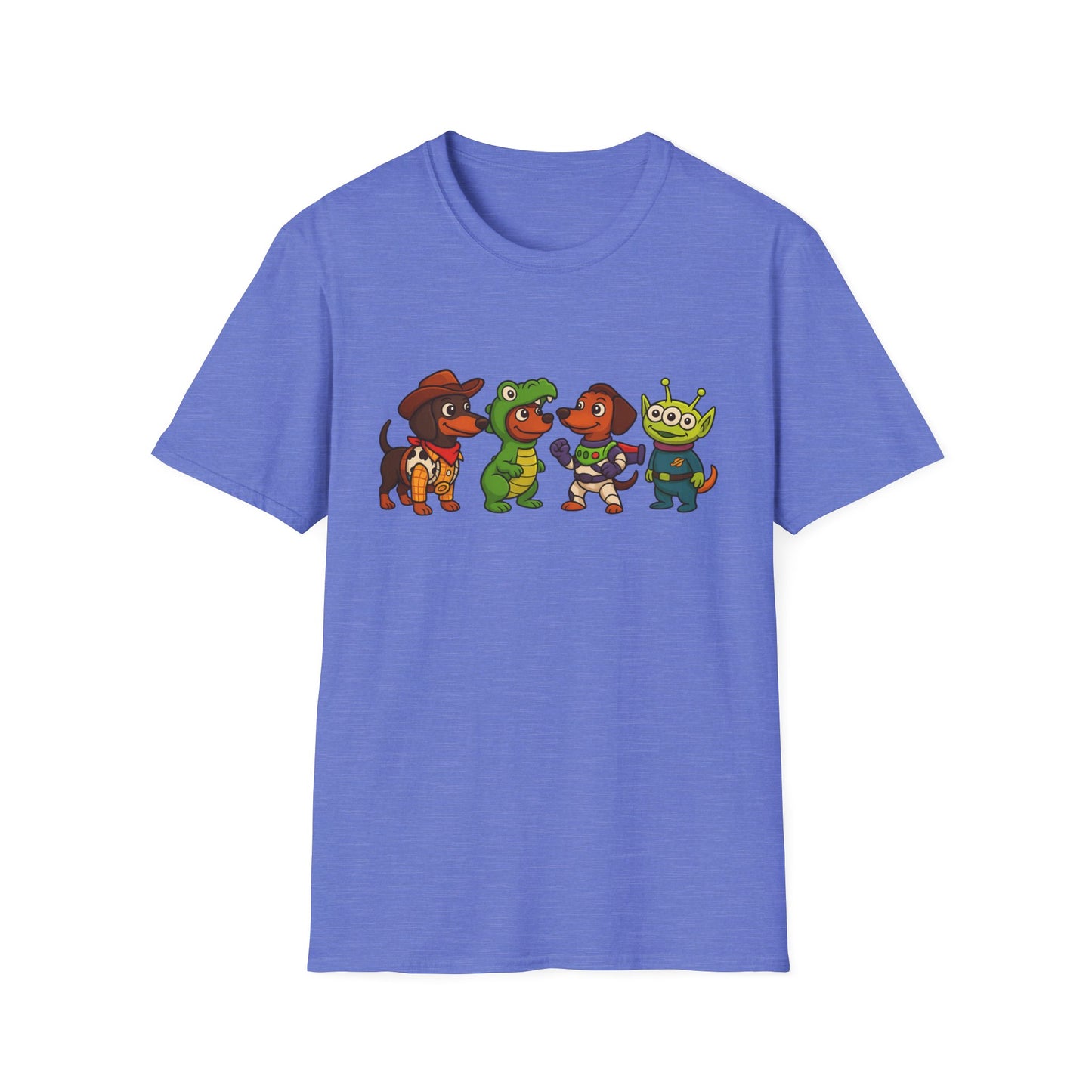 Cute Dachshund Halloween Cartoon Ensemble Tee Shirt