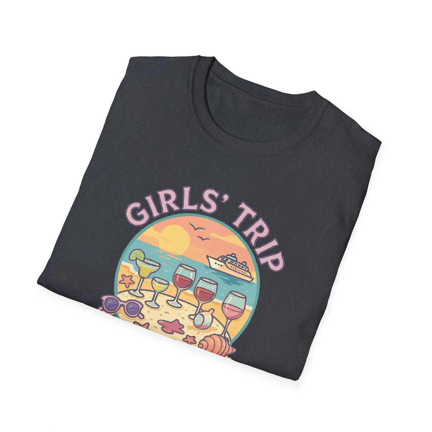 Girls' Trip 2025 Beach Vacation Softstyle Tee-Shirt
