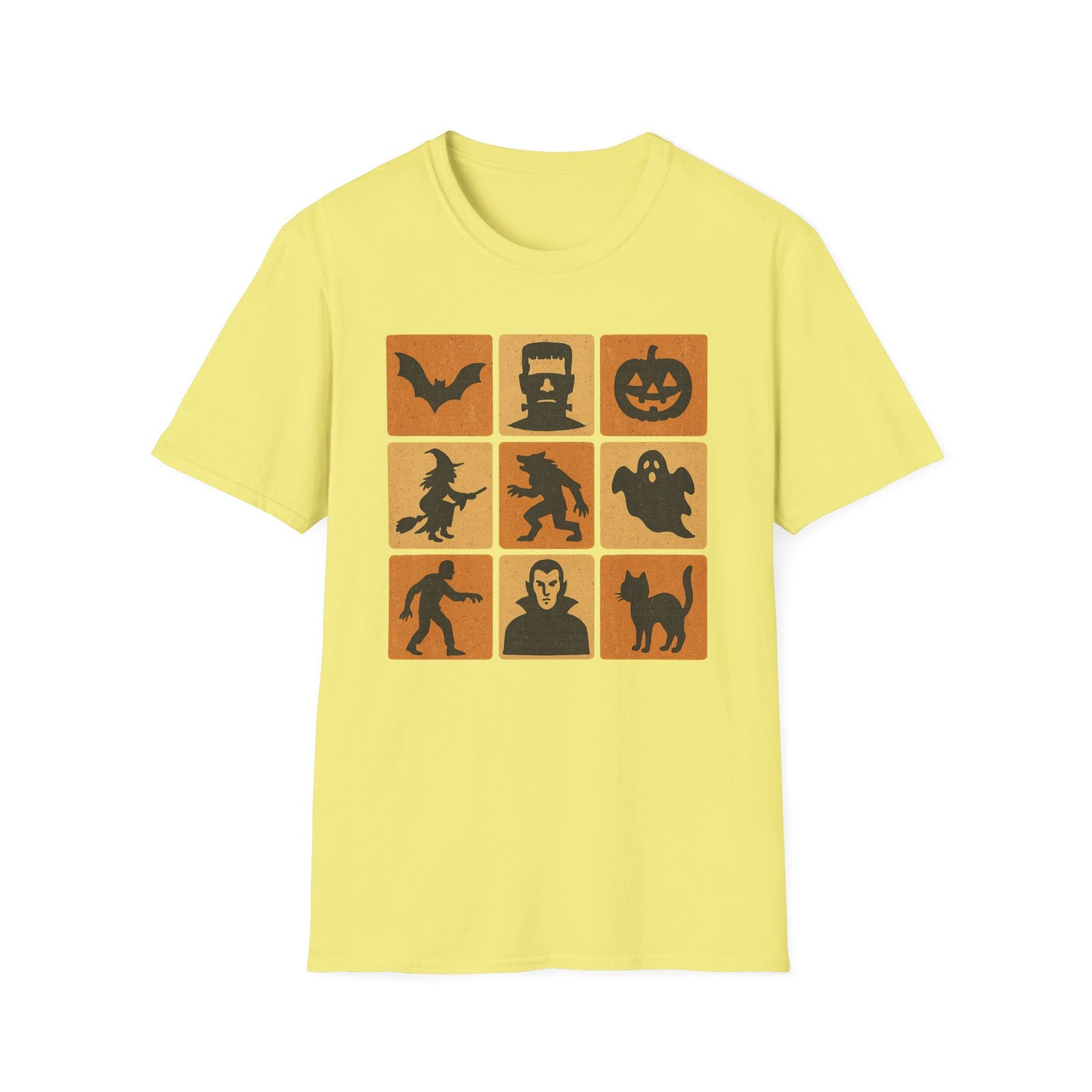 Halloween-Themed Monster Graphic Tee Shirt